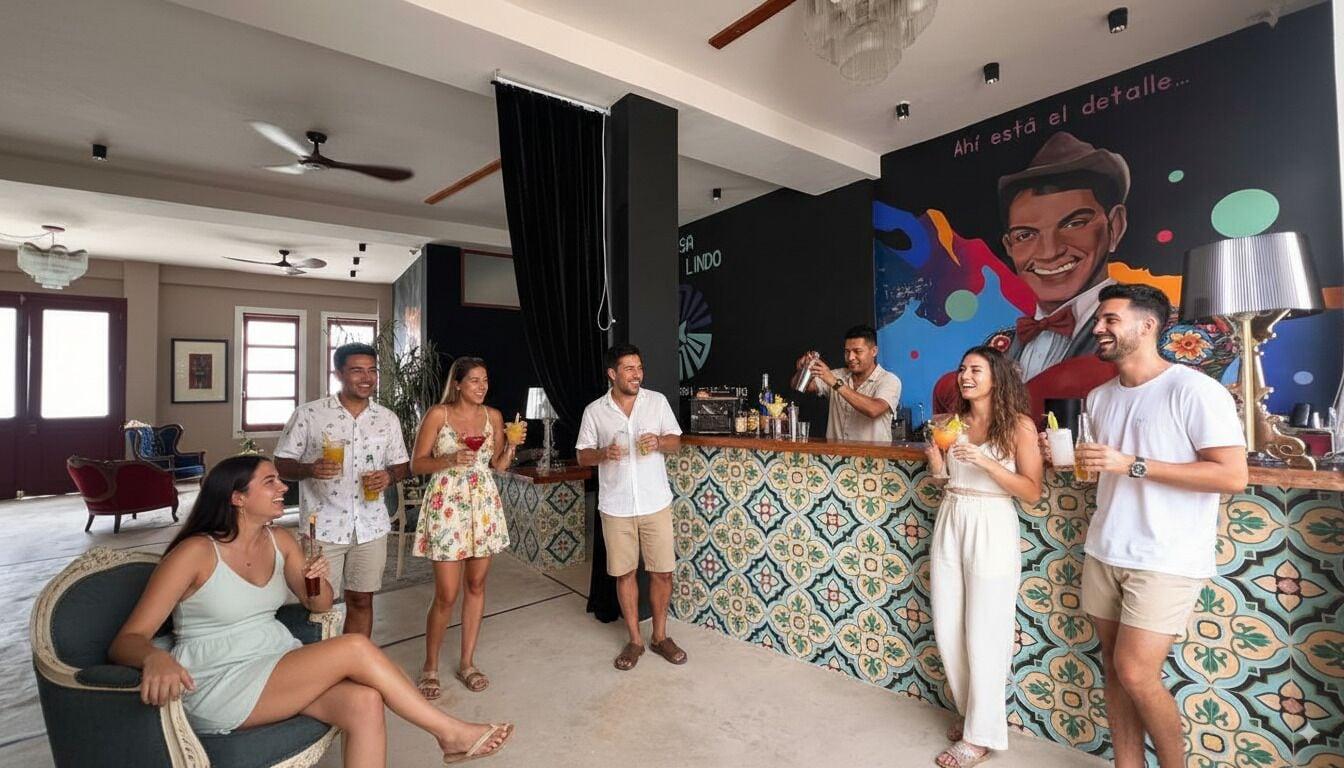 Bar/Salón Casa Mexico Lindo - Boutique Hostel
