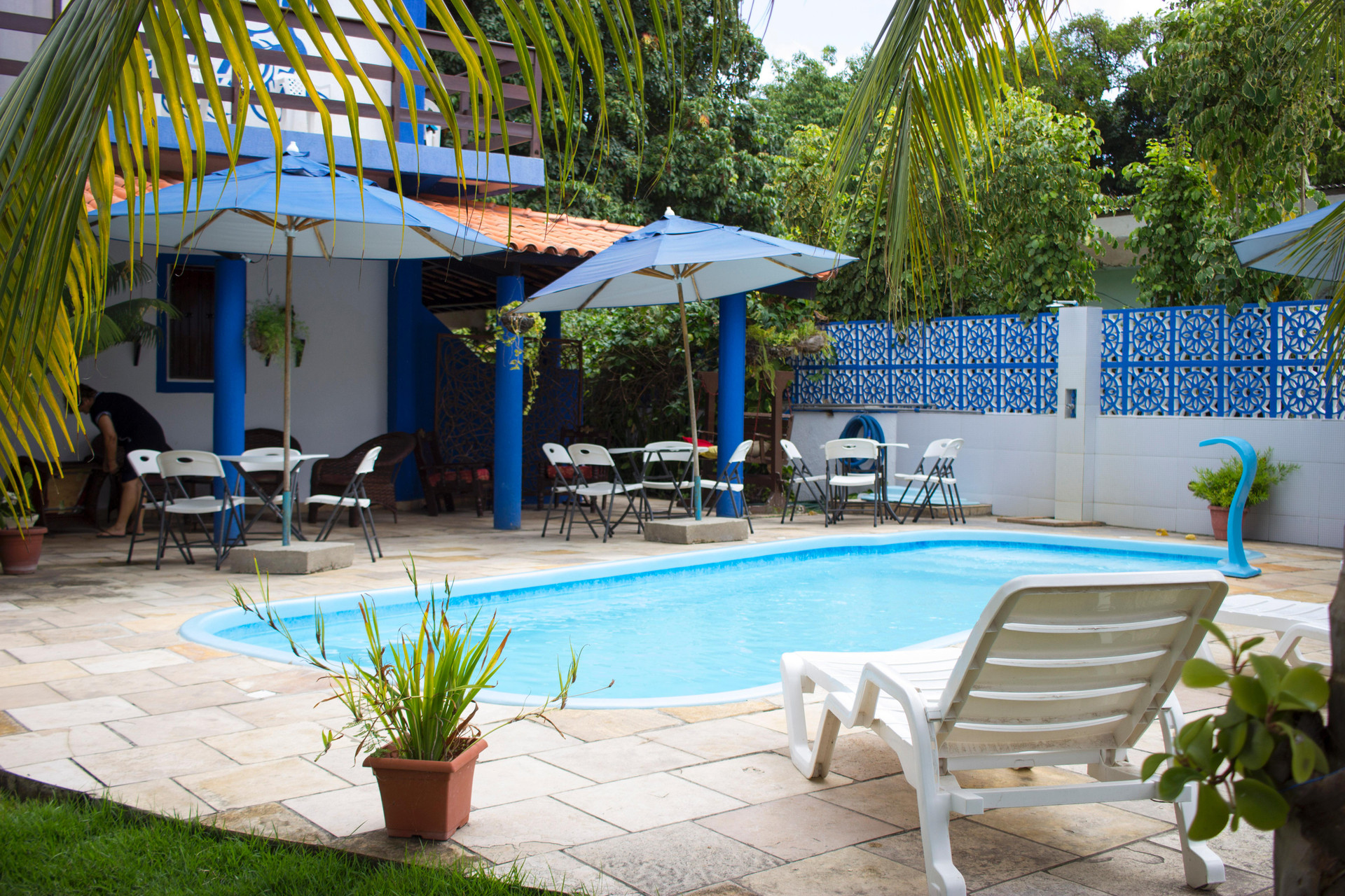 Vista Piscina Pousada São Jorge