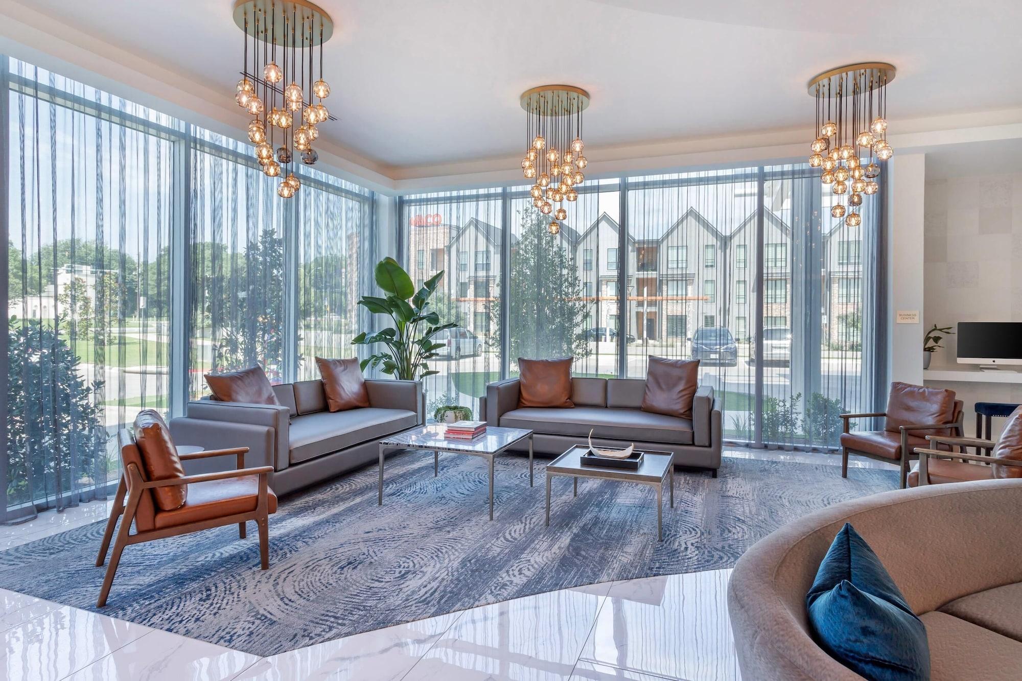 Vista Lobby Cambria Hotel Waco Univ Riverfront