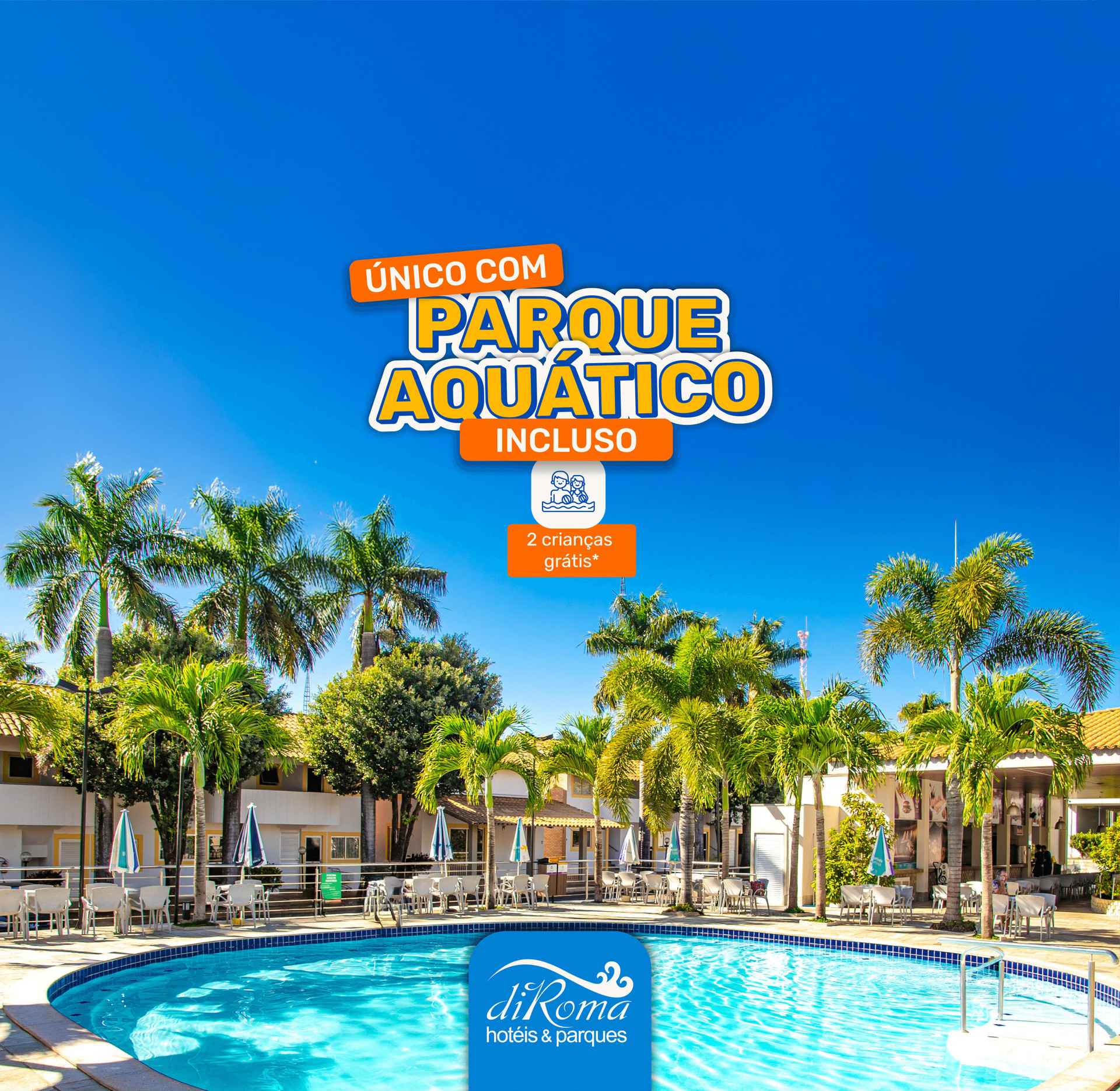 Vista Exterior DiRoma Resort - Direto com o Grupo DiRoma - acesso ao Acqua Park com café da manhã