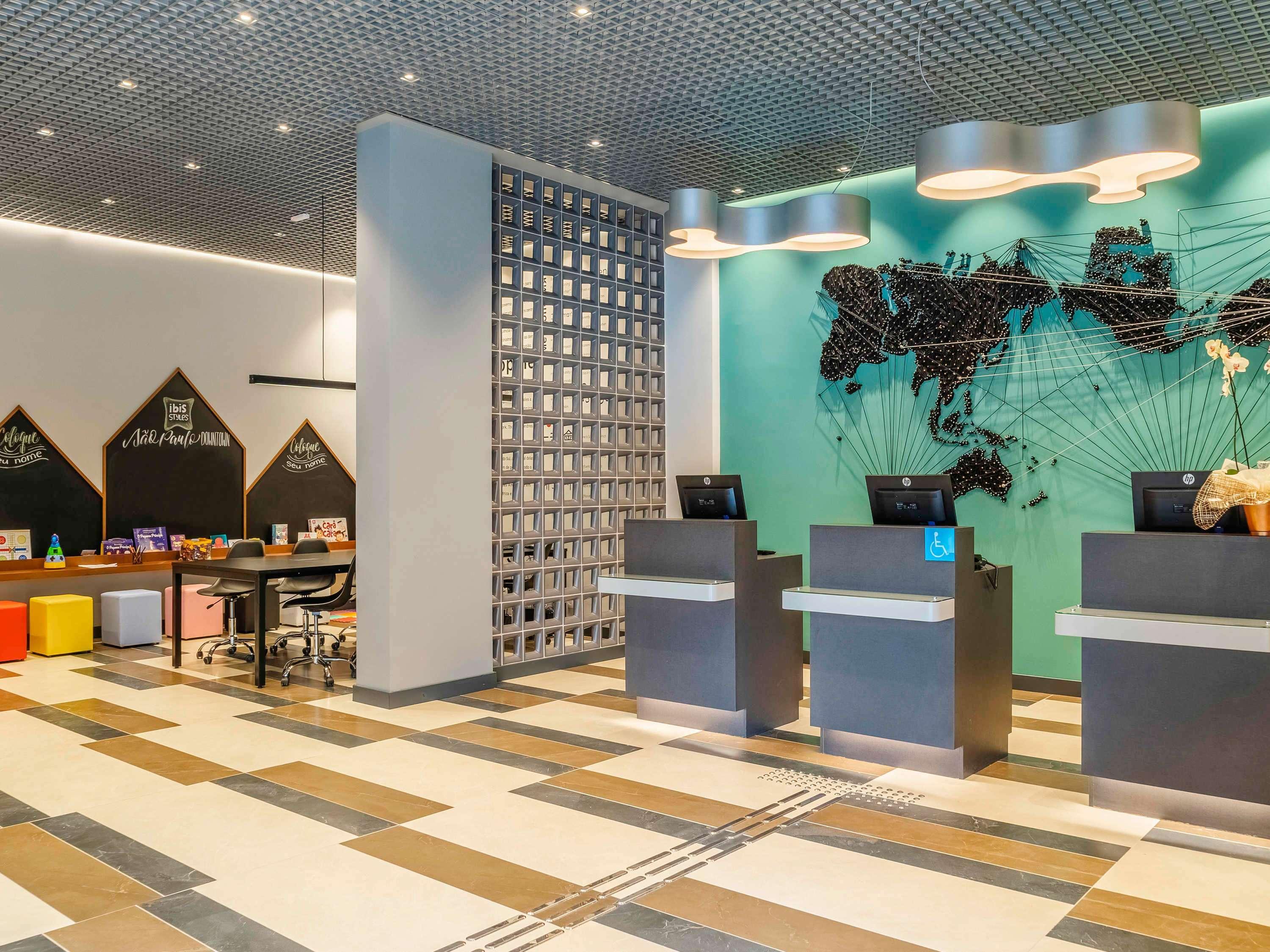 Vista Lobby ibis Styles São Paulo Downtown