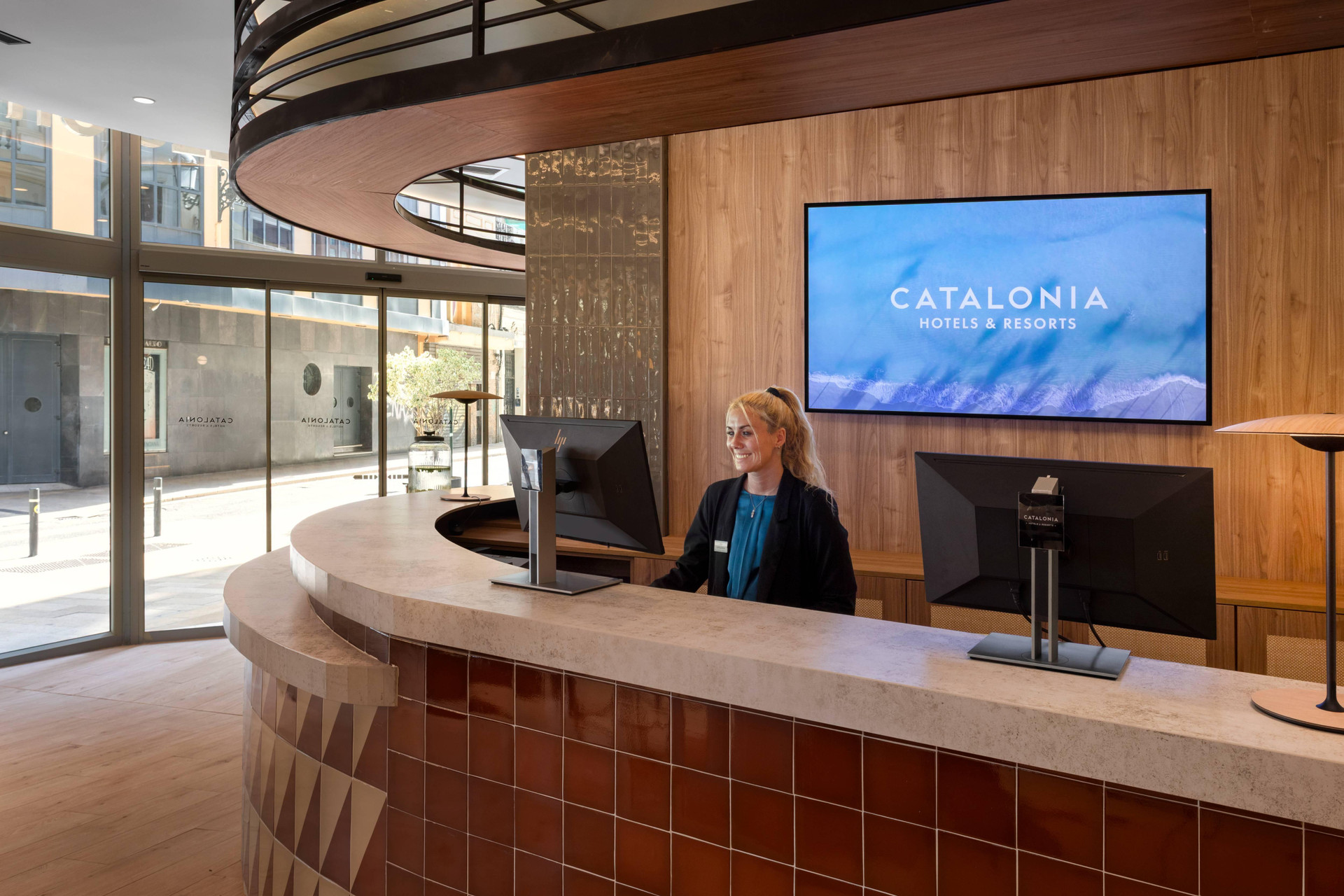 Vista Lobby Catalonia Excelsior Hotel
