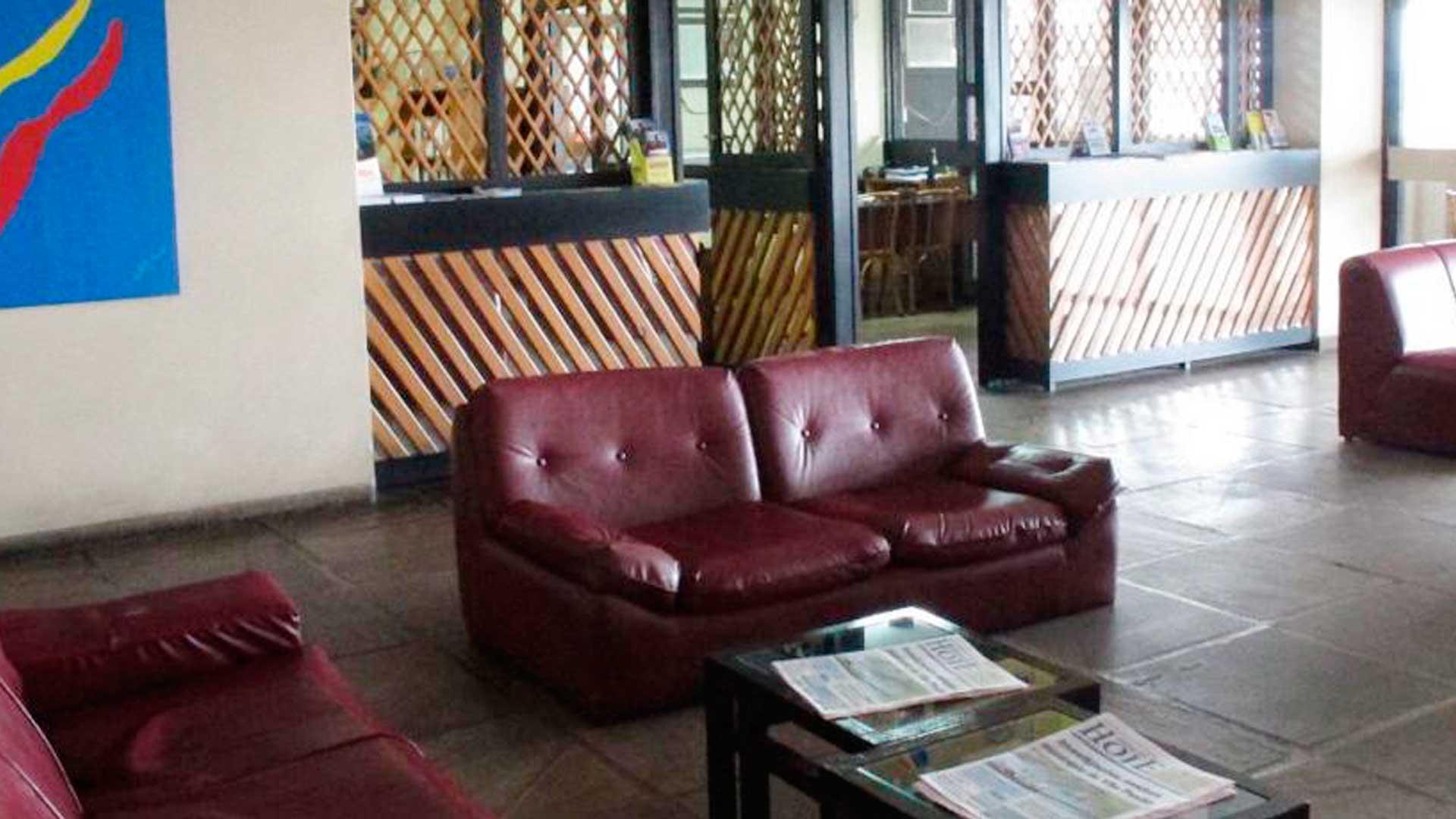Vista do lobby Hotel Aruan
