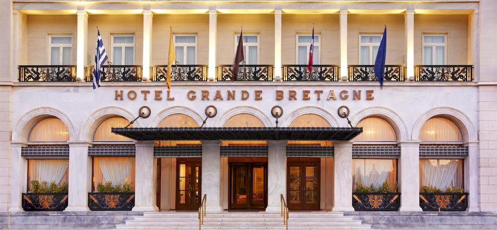 Vista da fachada Hotel Grande Bretagne, a Luxury Collection Hotel, Athens