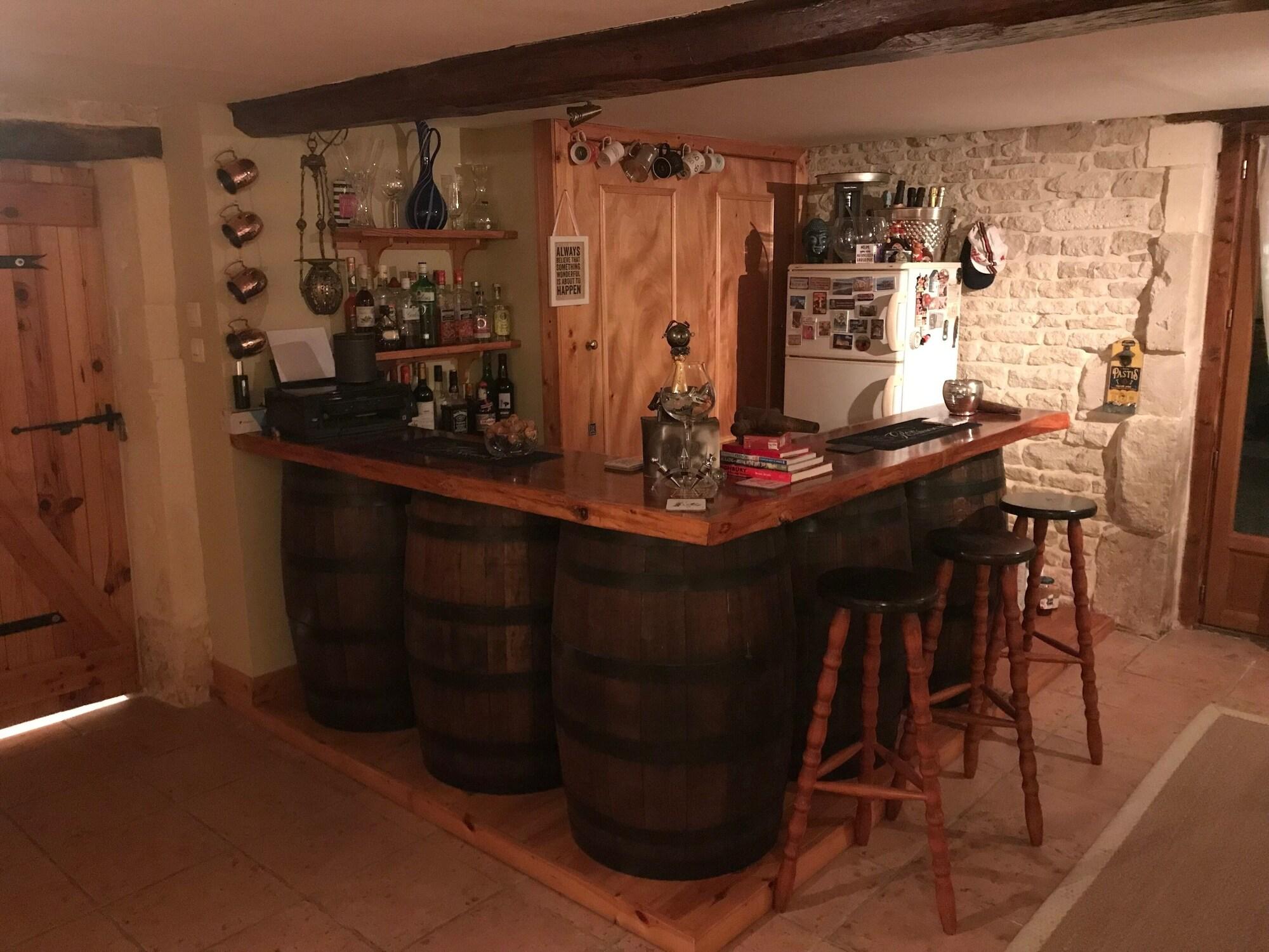 Bar/Salón Chambre d'hôtes Les Cygnes Noirs