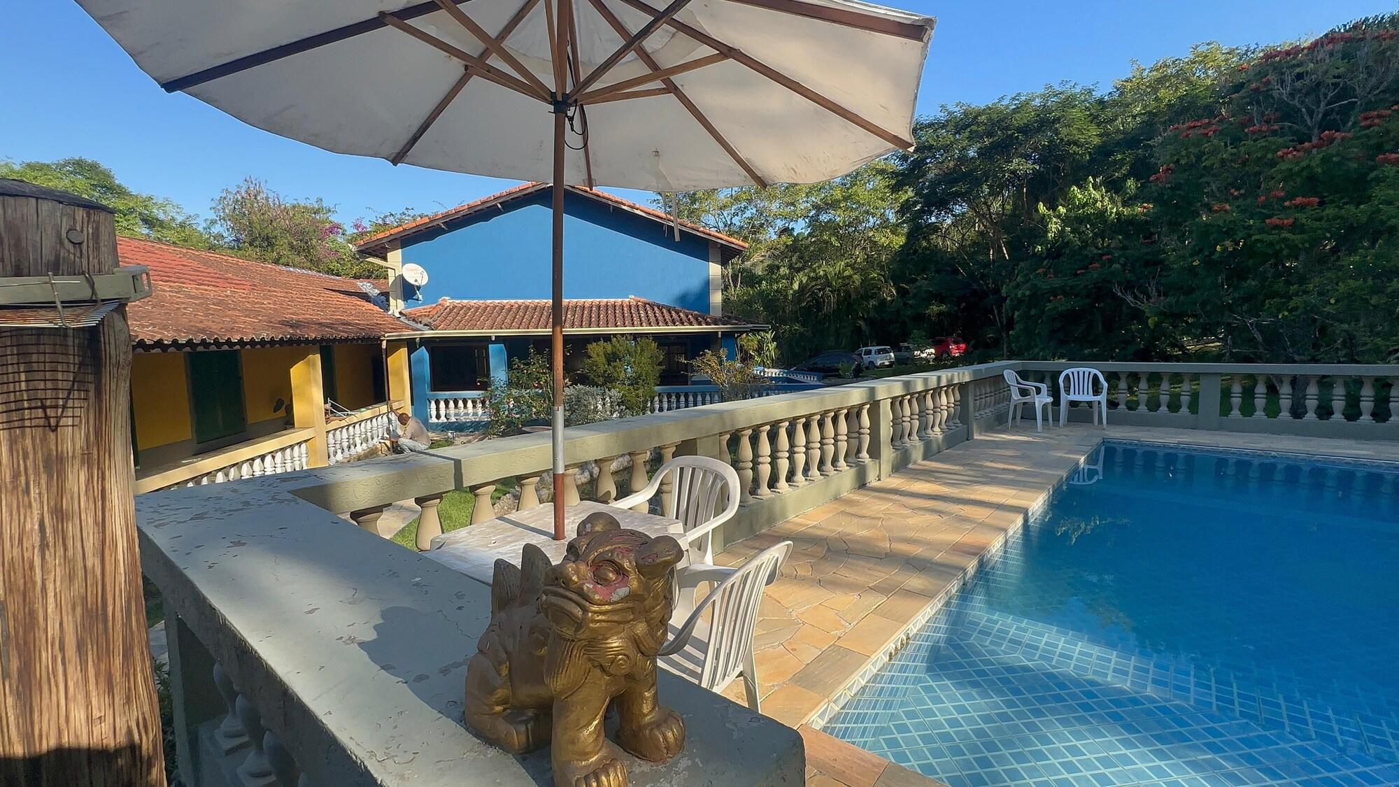 Vista Piscina Espaço e Pousada Krisalys