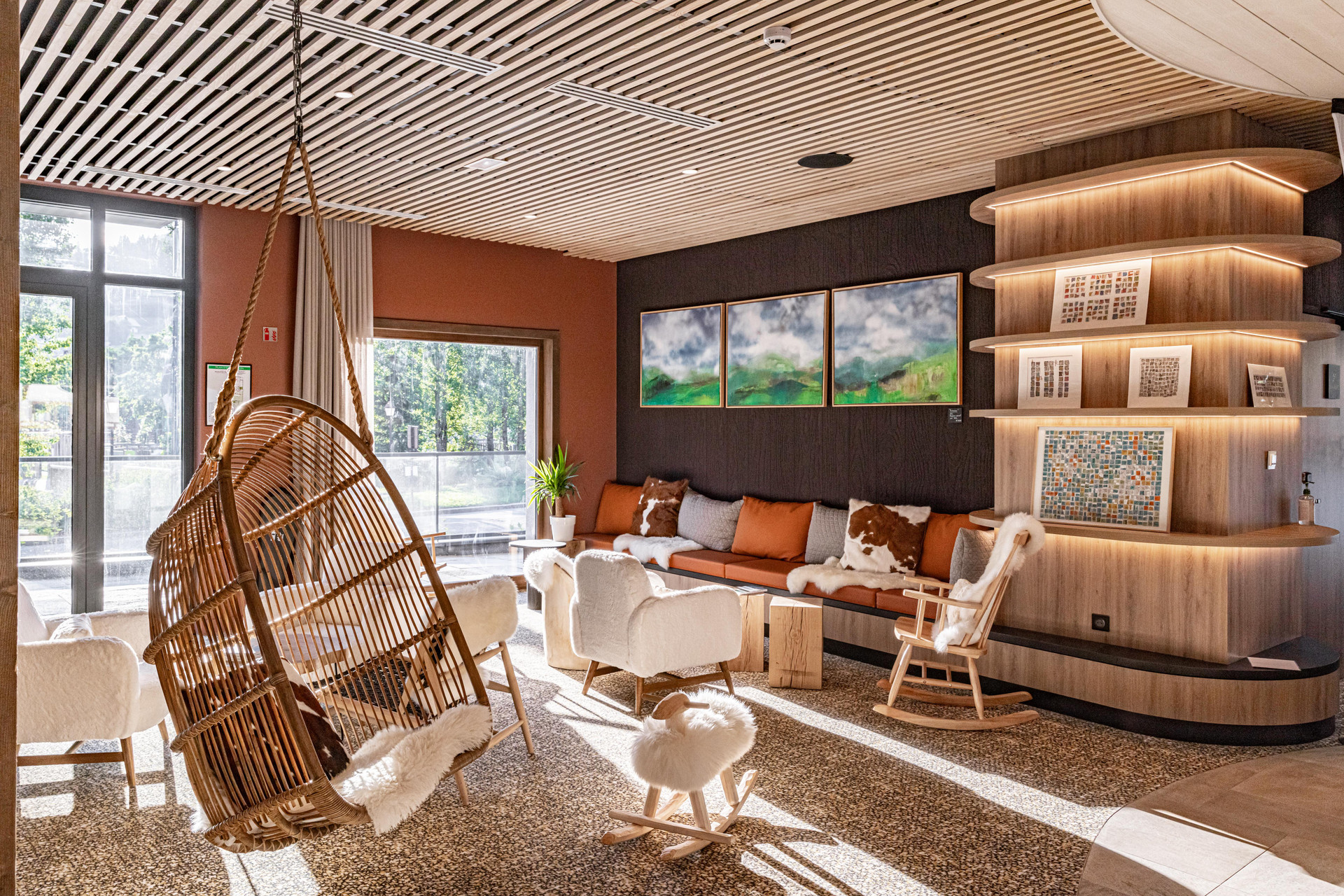 Vista Lobby Novotel Megève Mont-Blanc