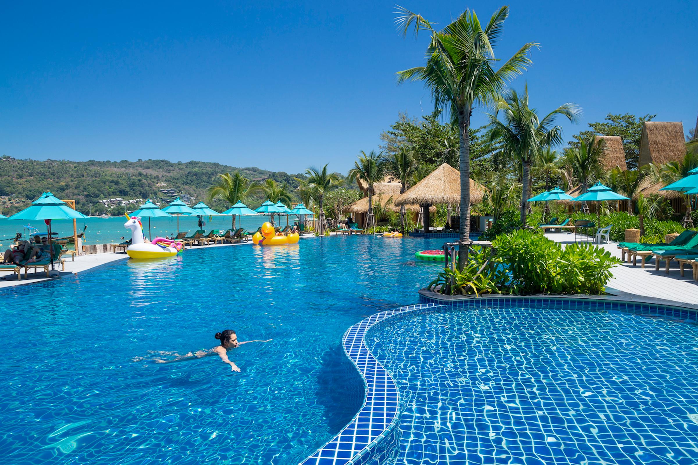 Vista da piscina Phi Phi CoCo Beach Resort
