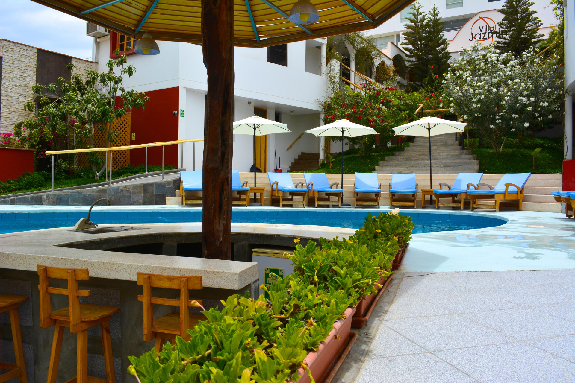 Vista Piscina Villa Jazmin