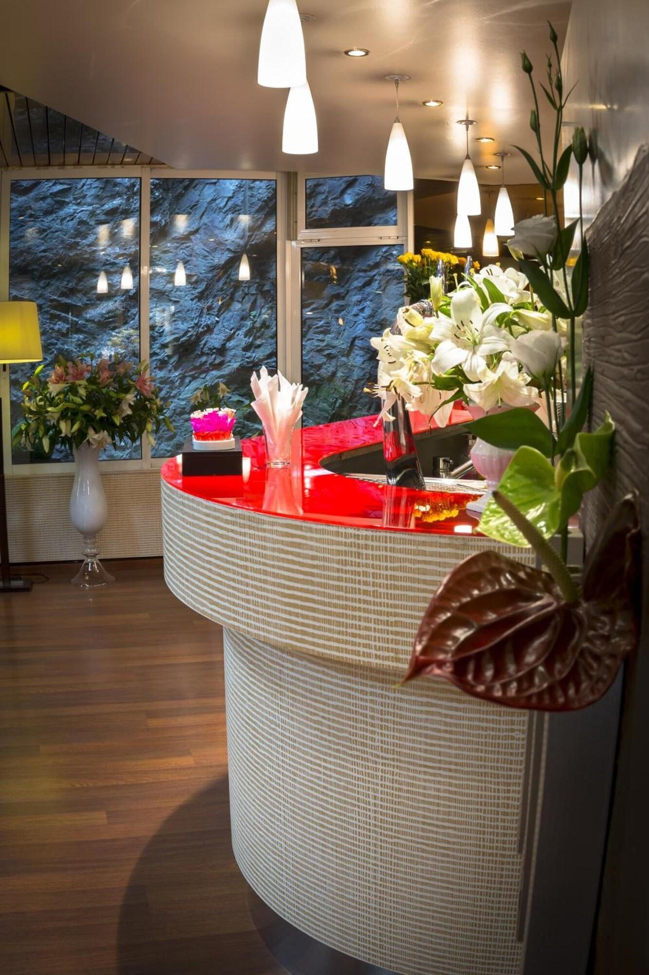 Vista Lobby America Hotel Lourdes