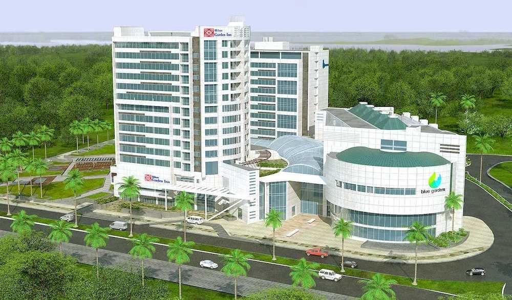 Vista da fachada Hilton Garden Inn Barranquilla