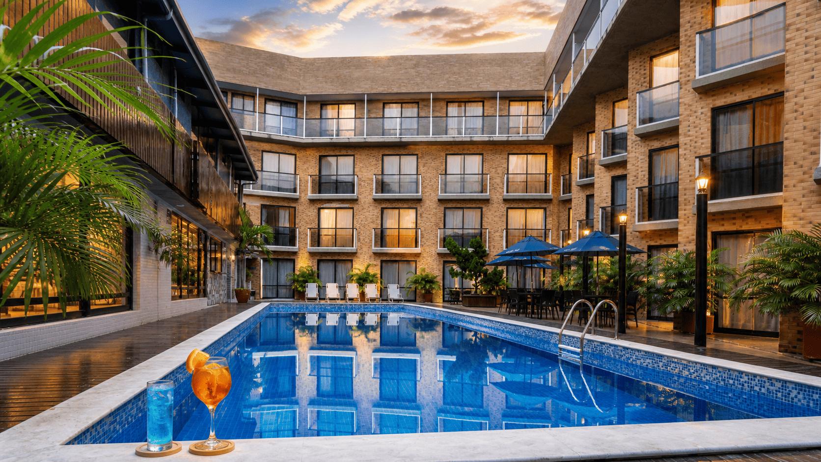 Vista Piscina Bessa Beach Hotel