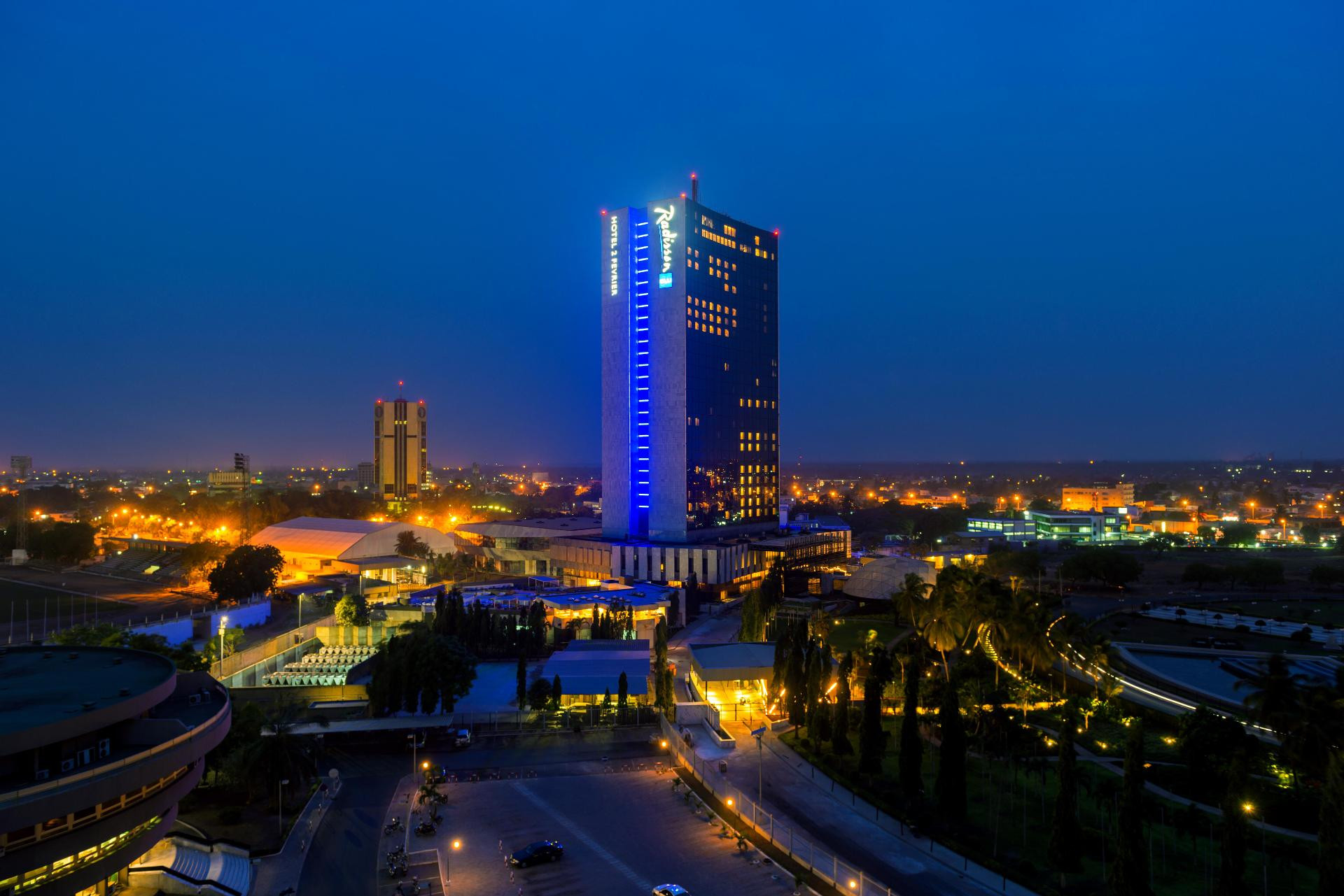 Vista Exterior Hotel 2 Fevrier, Lome