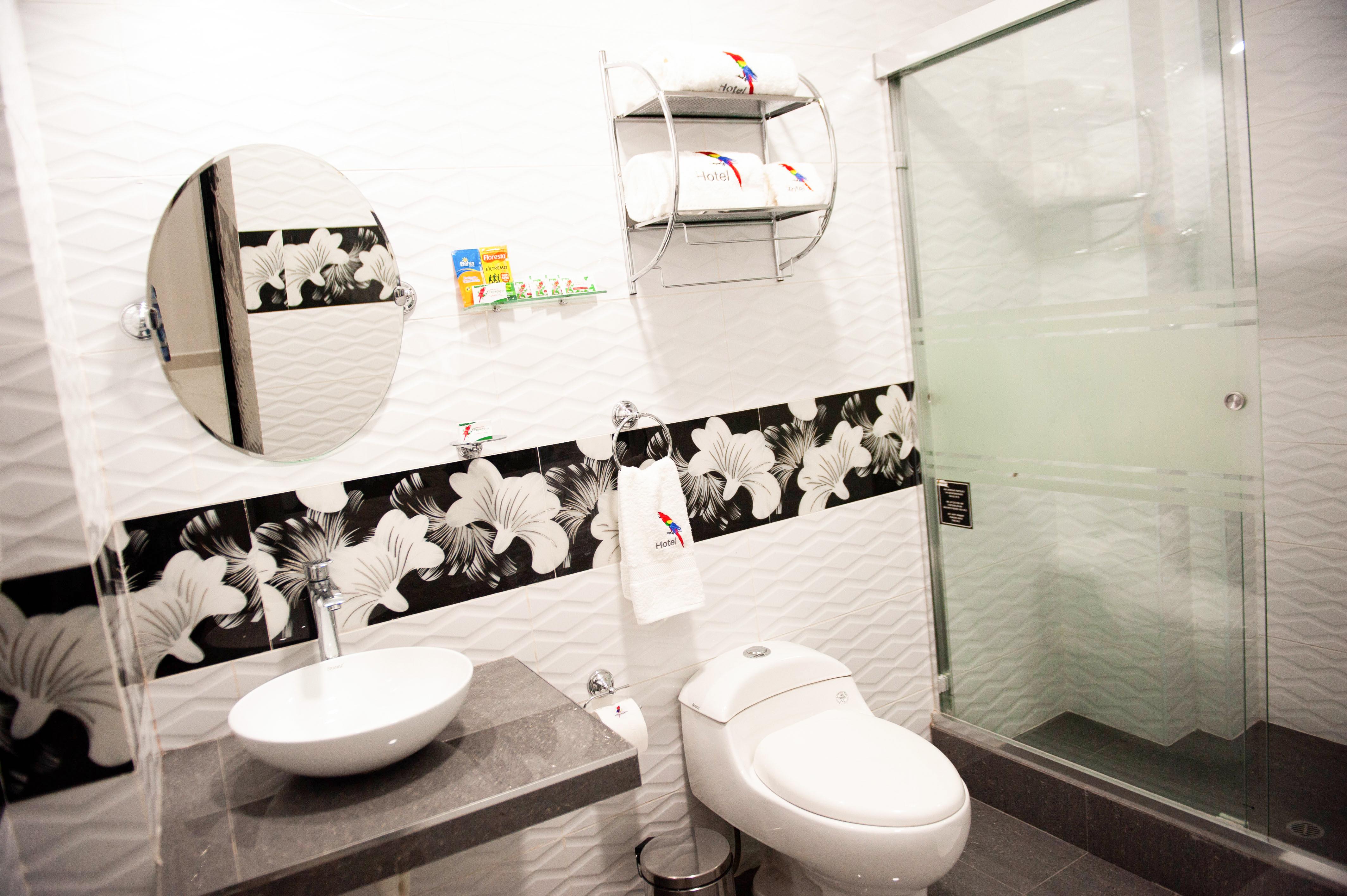 Baño Hotel Boutique Papagayo