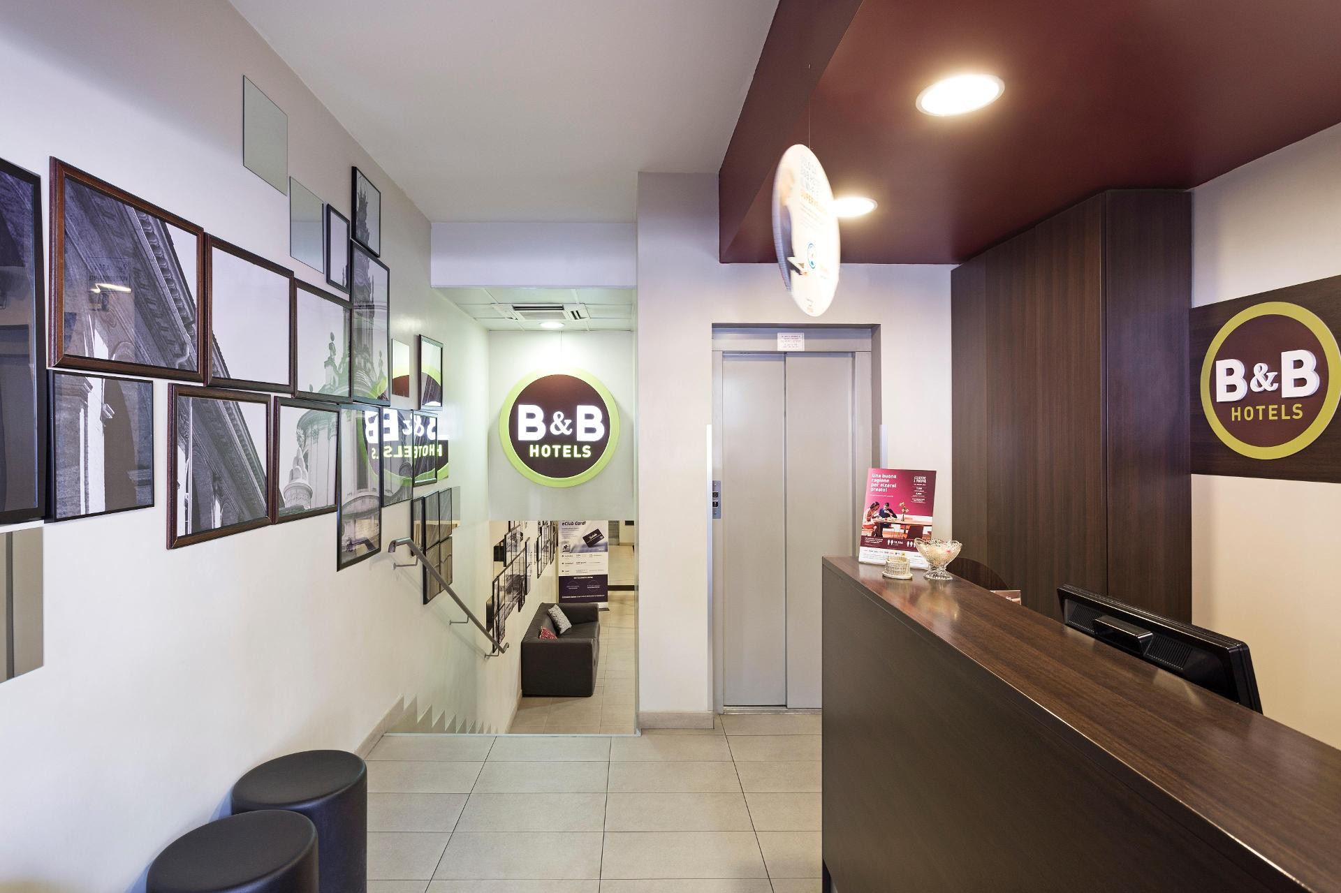 Vista Lobby B&B Hotel Roma Trastevere
