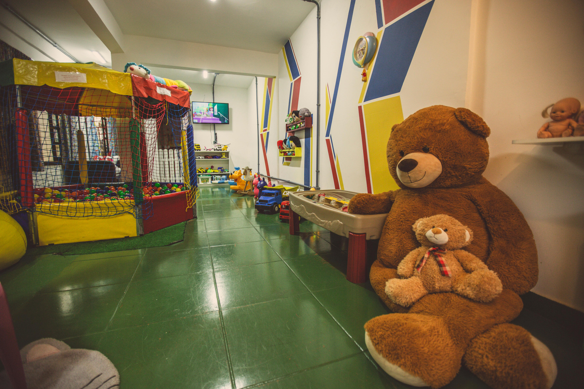 Zona de brincadeira infantil Pousada das Hortensias