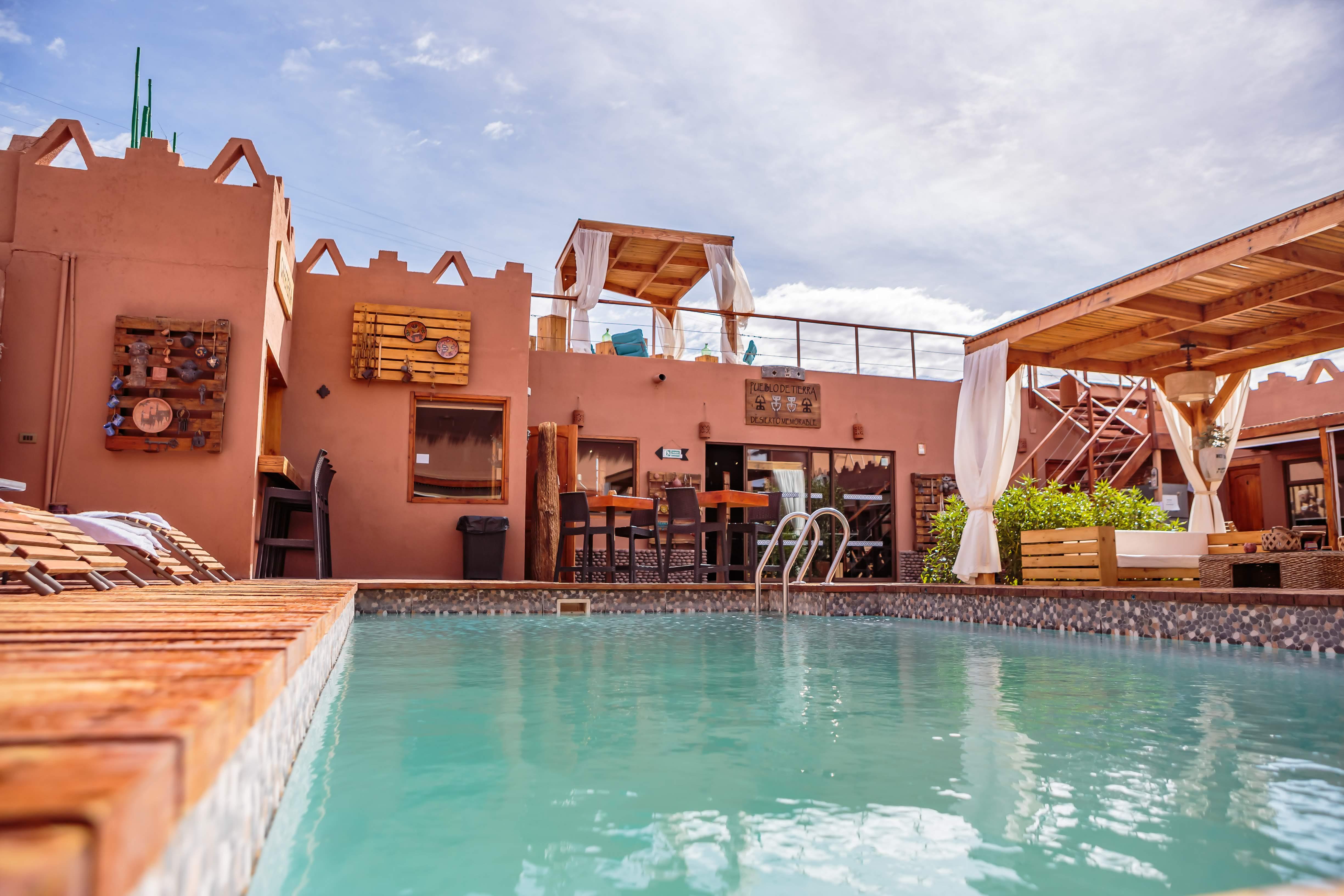 Vista Piscina Hoteles Pueblo de Tierra