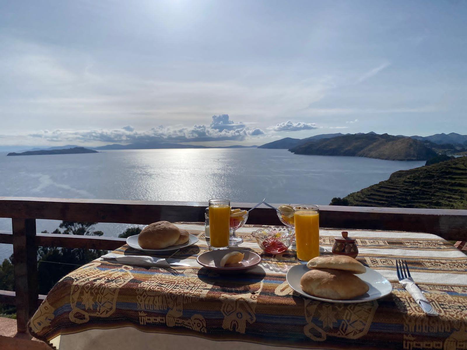 Restaurant Sol y Luna Lodge Isla del Sol Bolivia