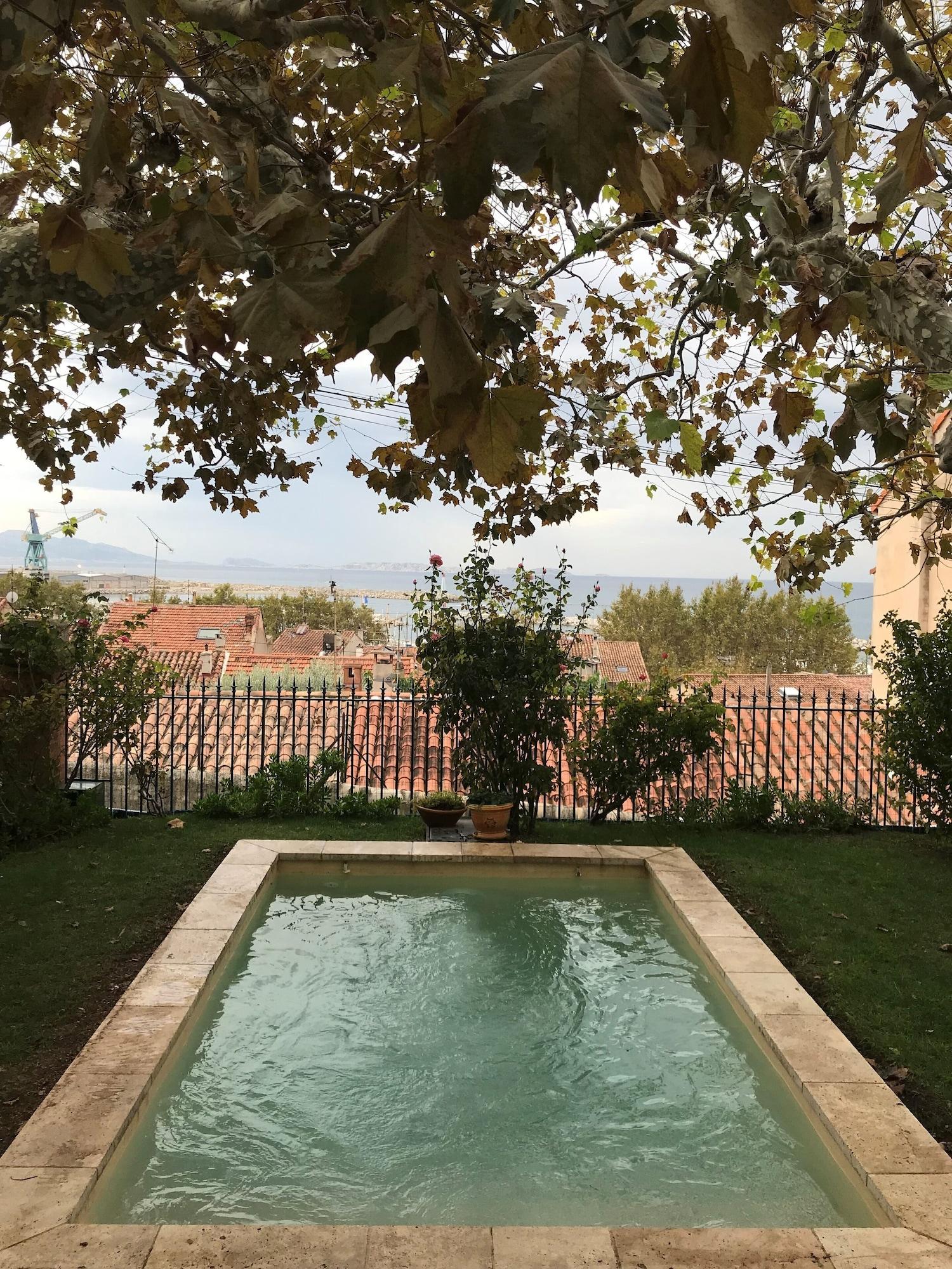 Vista Piscina Chambre d'hôtes Villa Magenta