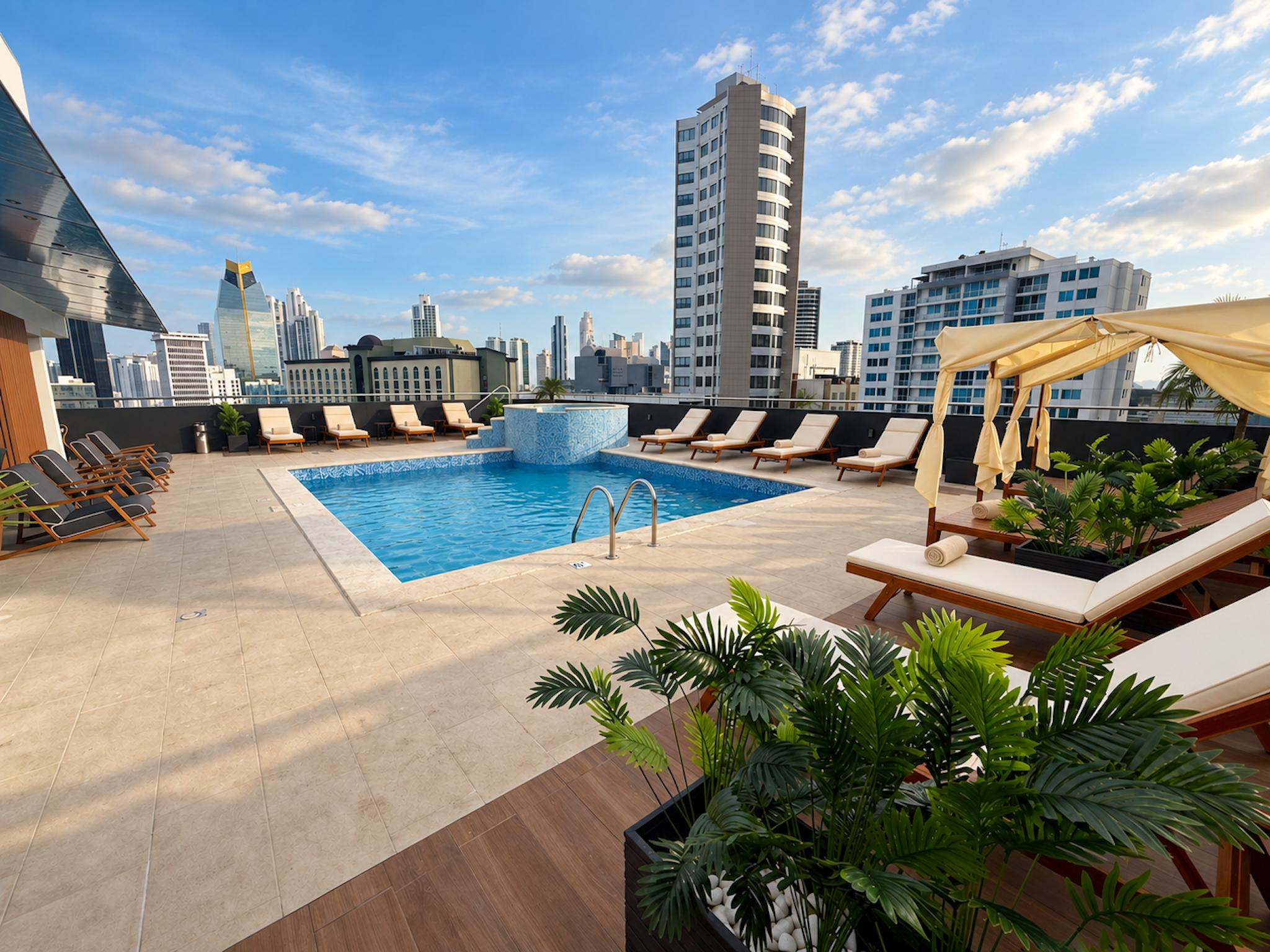 Vista Piscina Tryp by Wyndham Panama Centro