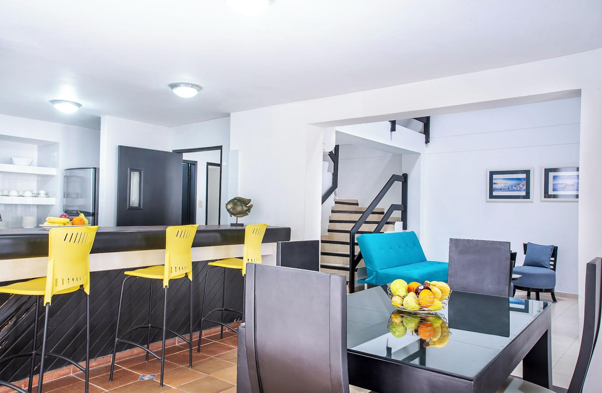 Equipamiento de Habitación Santorini Villas Santa Marta