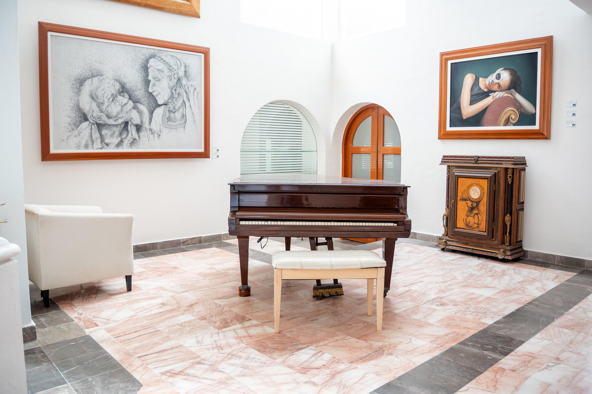 Vista Lobby Hotel y Museo Casa Turquesa
