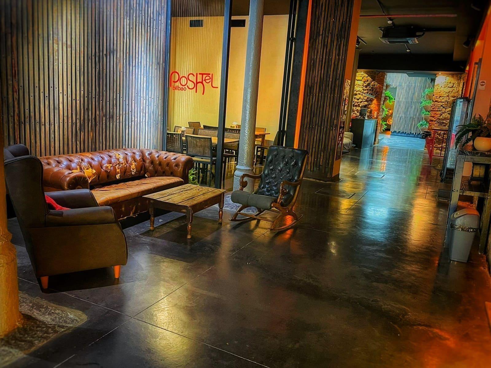 Vista Lobby Poshtel Bilbao Premium Hostel