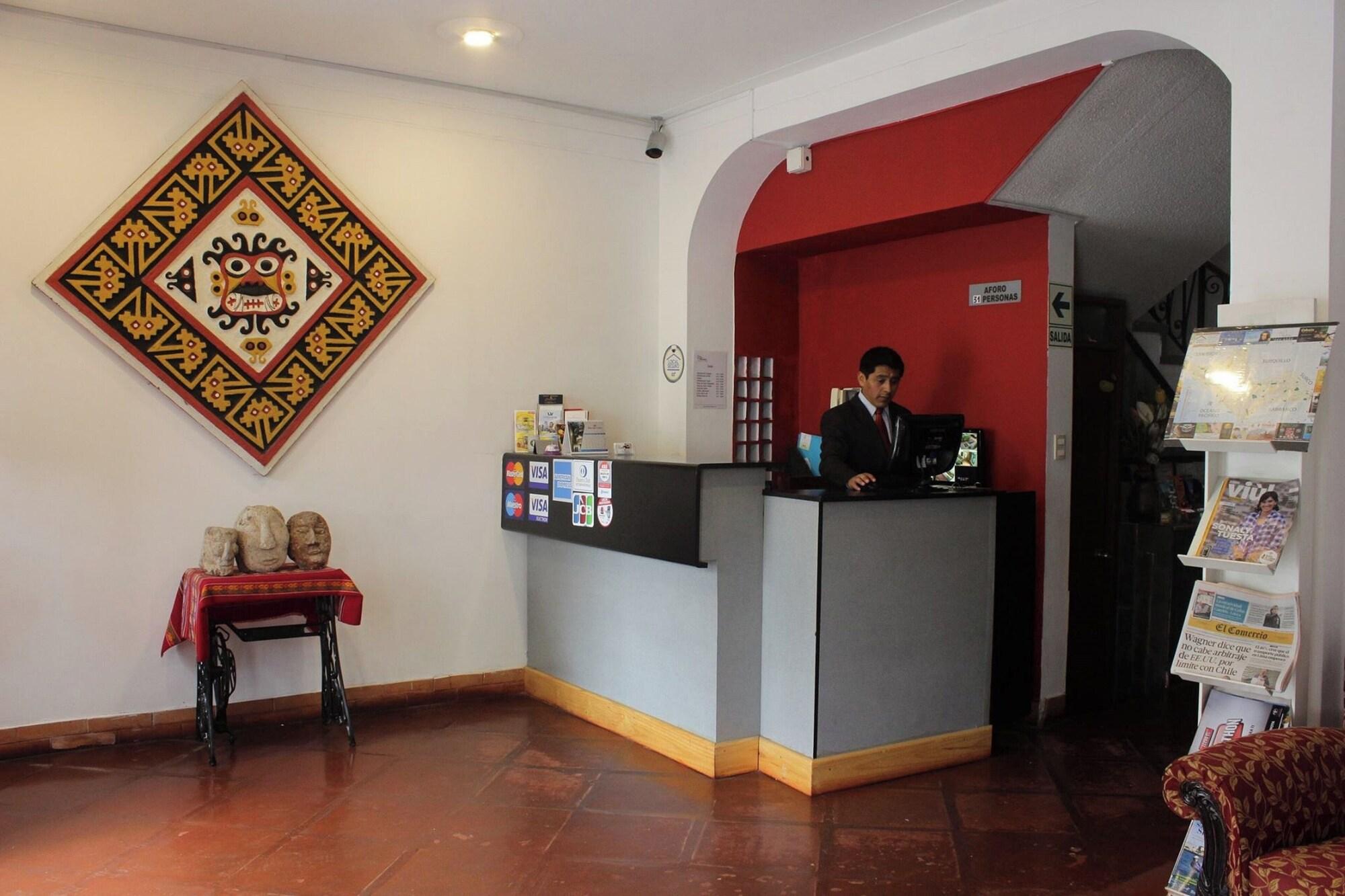 Vista Lobby Hotel Casa San Martin Miraflores