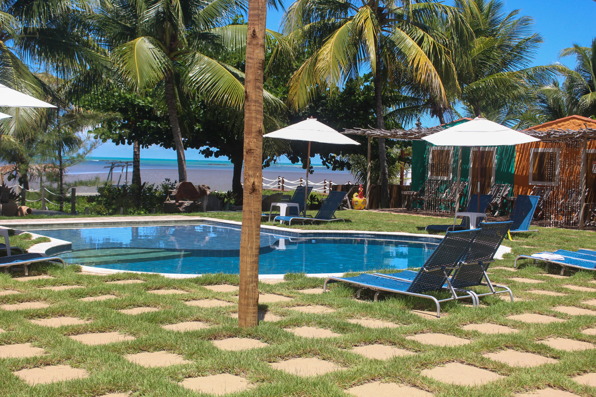 Vista Piscina Pousada Villa Bougainville Maragogi