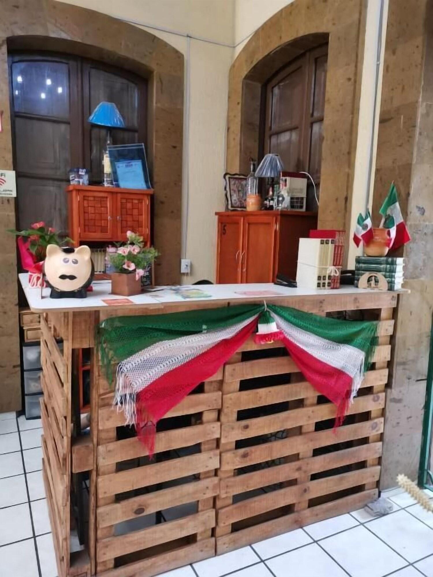 Vista Lobby Hostal Guadalajara