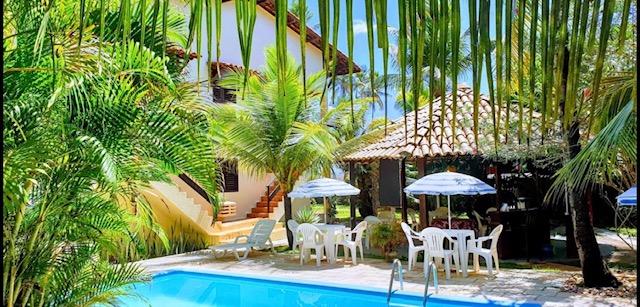 Vista Piscina Pousada Hibiscus