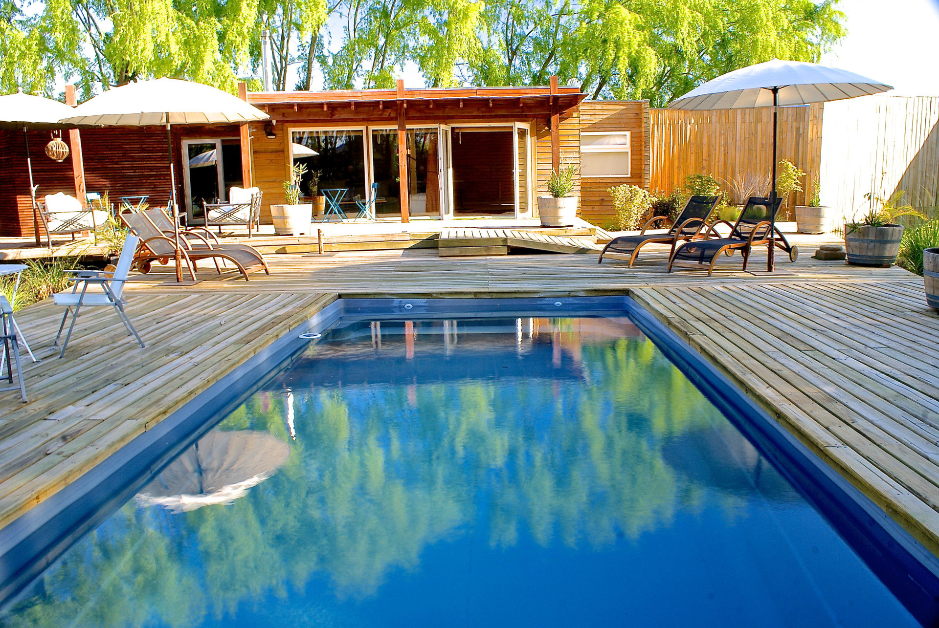 Vista Piscina Barrica Lodge