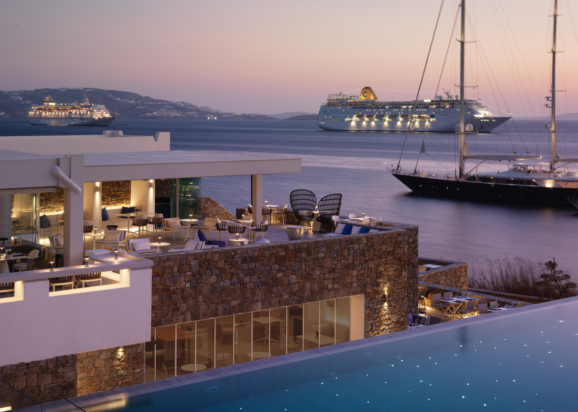 Vista Exterior Mykonos Riviera Hotel & Spa a member of Small Luxury Hotels of the World