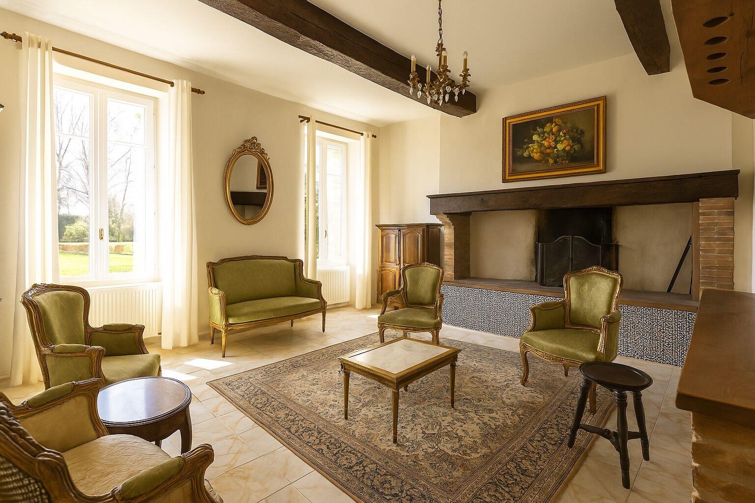 Vista Lobby Le Manoir De Lisle