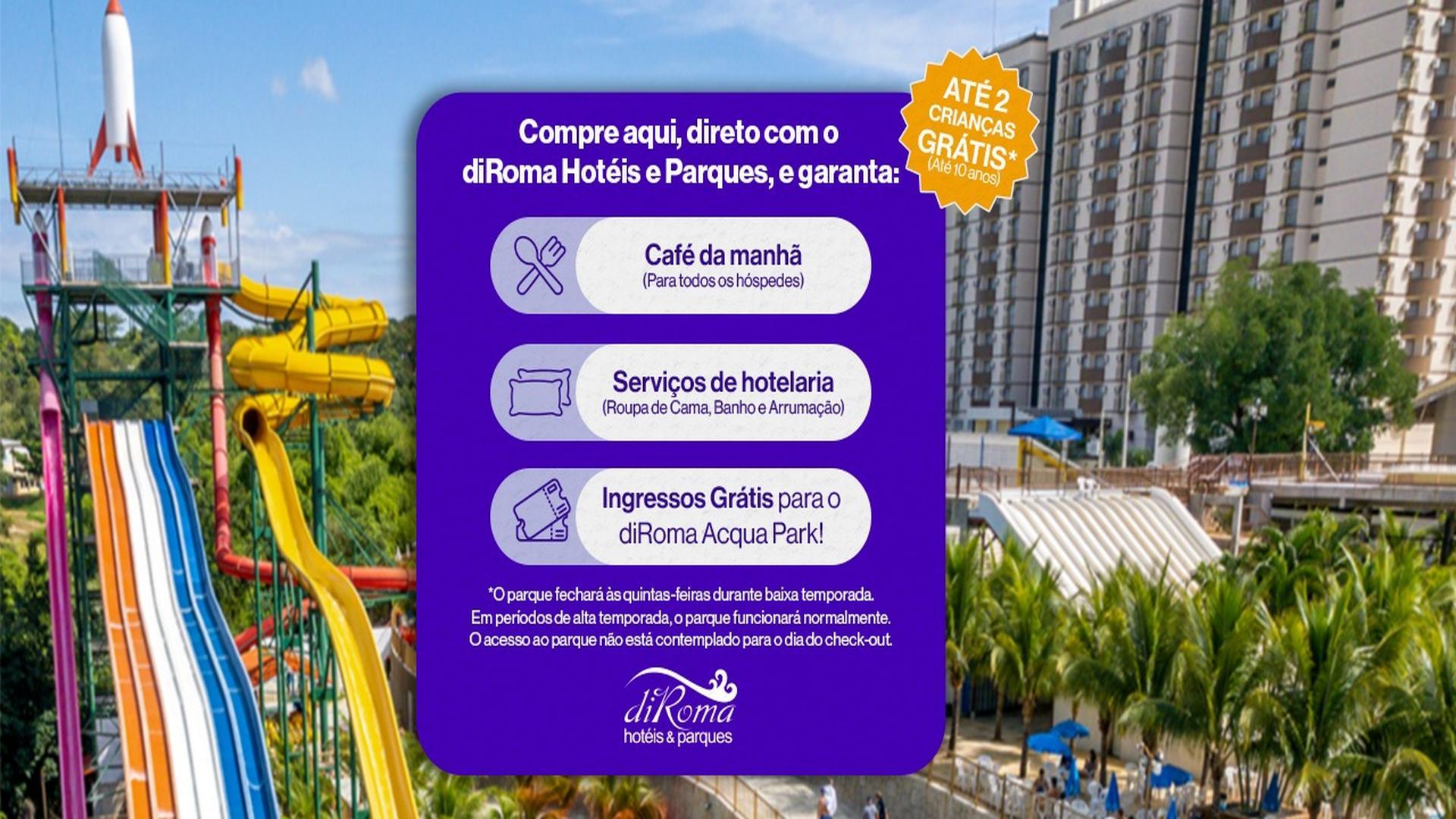 Vista Exterior DiRoma Exclusive - Direto com o Grupo Diroma - acesso ao Acqua Park com café da manhã