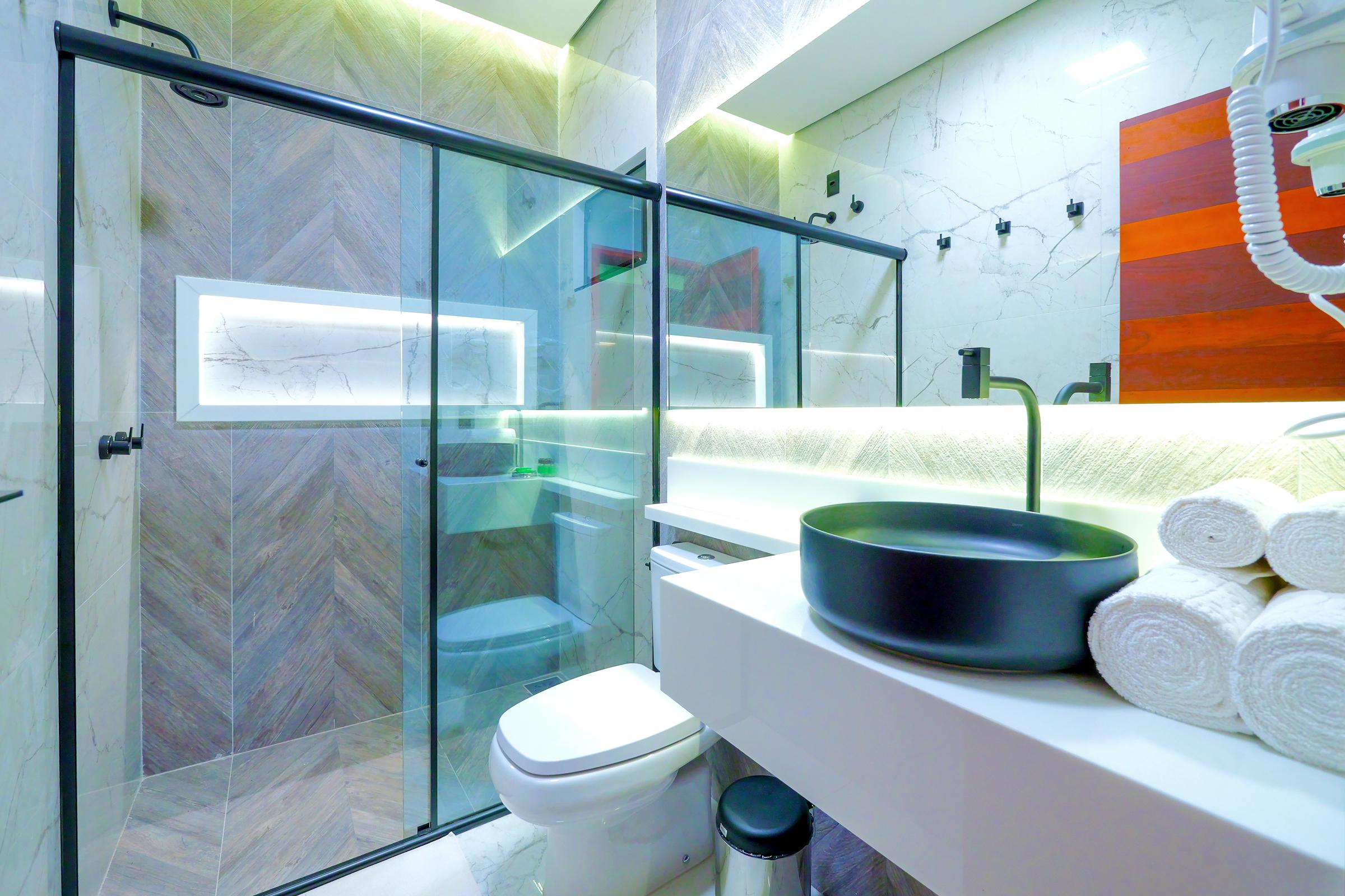 Baño Pousada Arte da Natureza