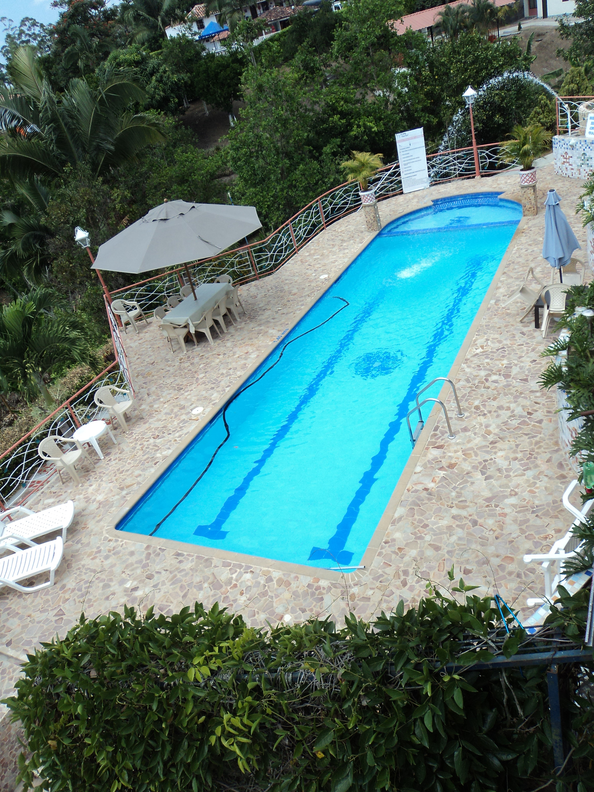 Vista Piscina El Caney Finca Hotel