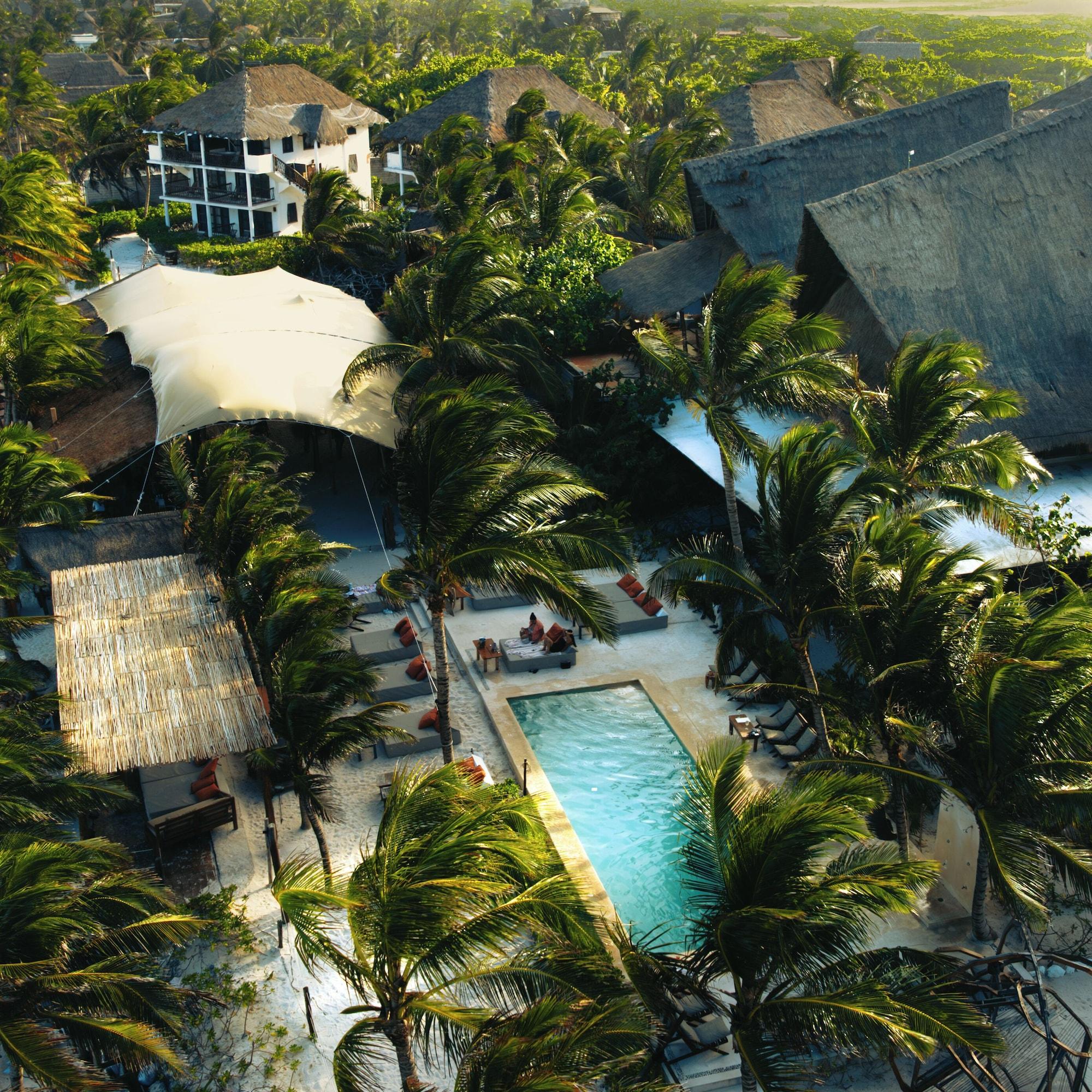 Vista Piscina Mía Tulum Beachfront Resort - Ocean View Suites and Beach Club