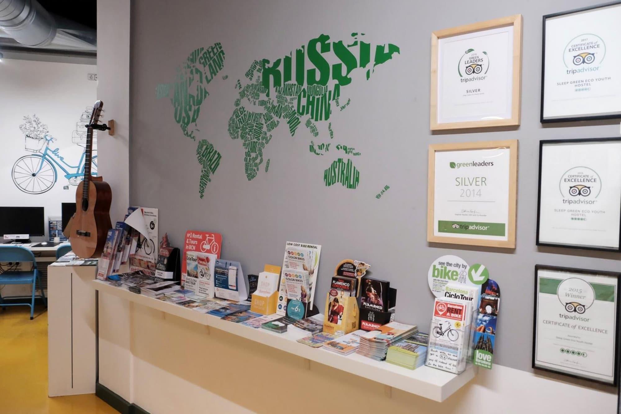 Vista Lobby Sleep Green - Certified Eco Youth Hostel Barcelona