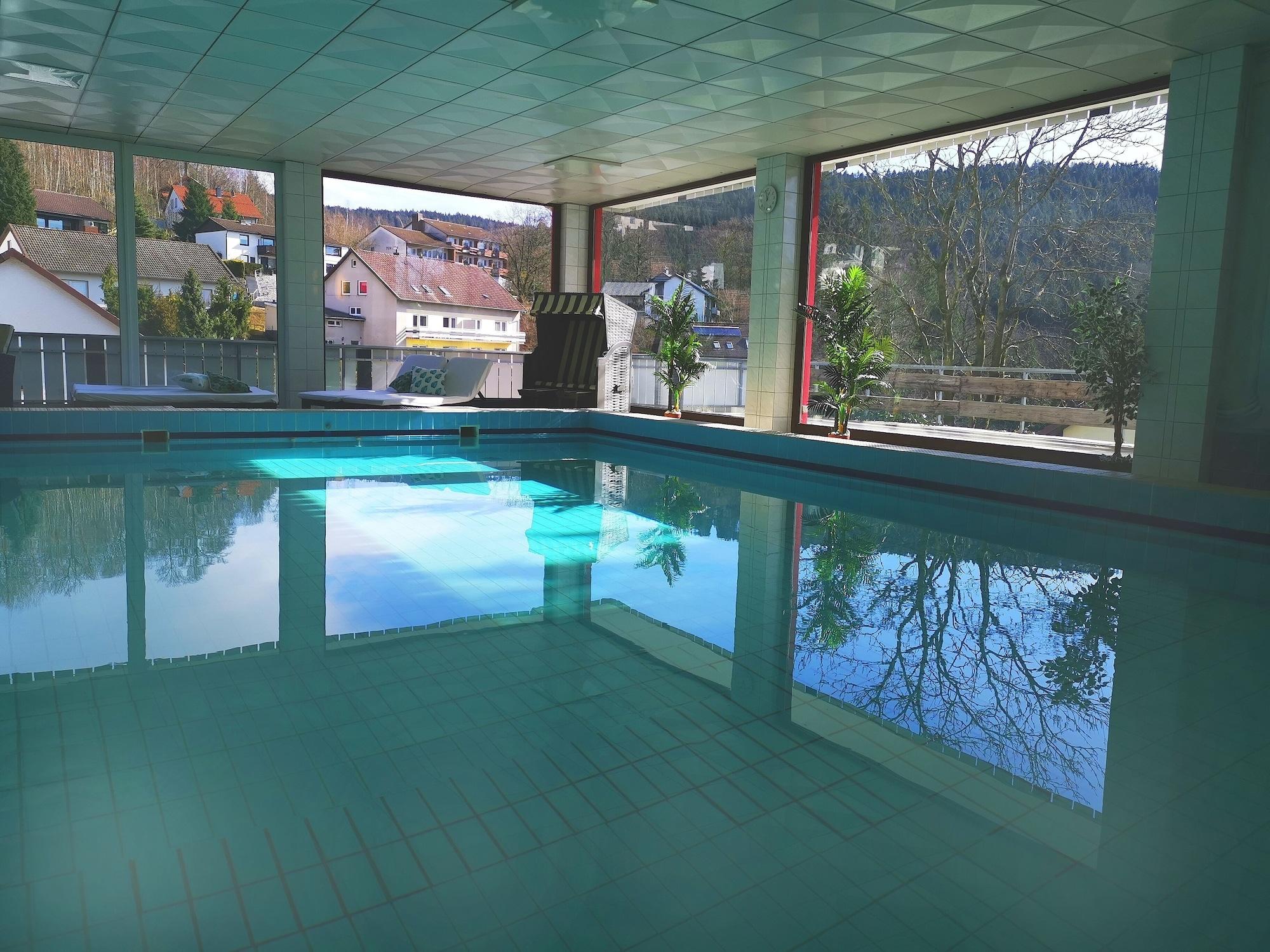 Vista Piscina Hotel Pension Jägerstieg