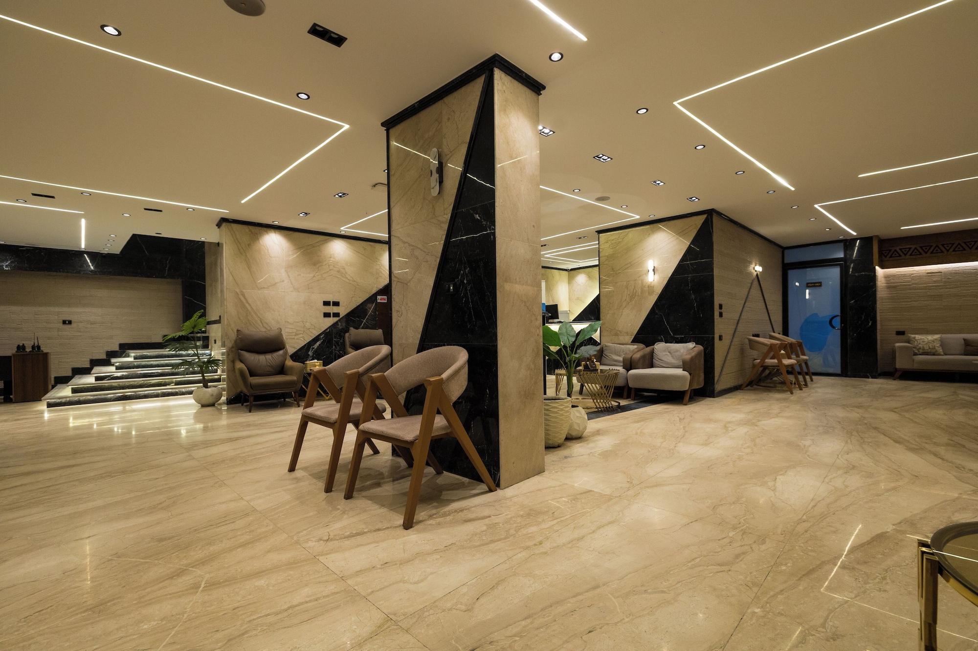Vista Lobby Neom Pyramids Valley Boutique hotel