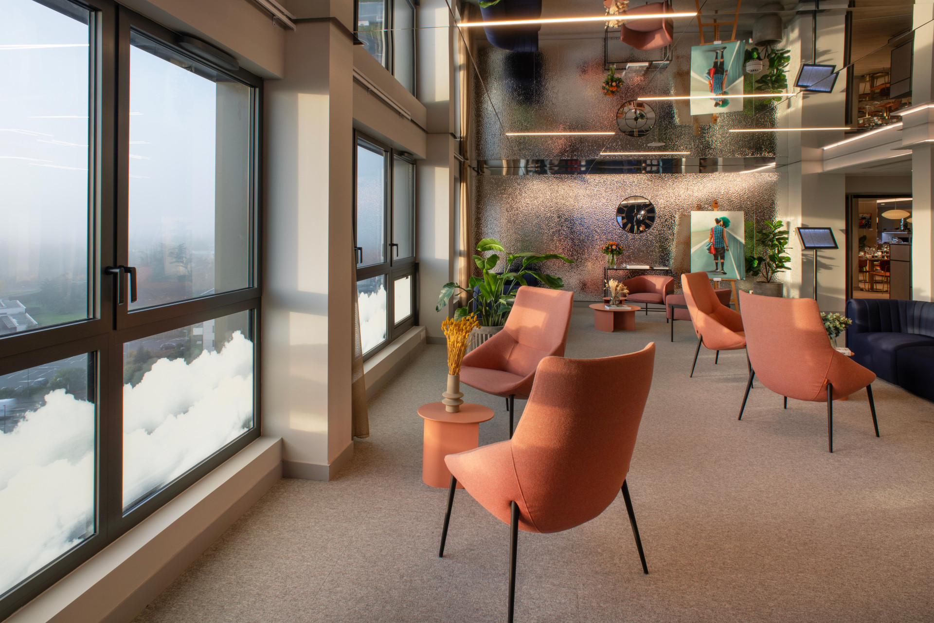 Vista Lobby Sevenline Aparthotel Purpan Toulouse