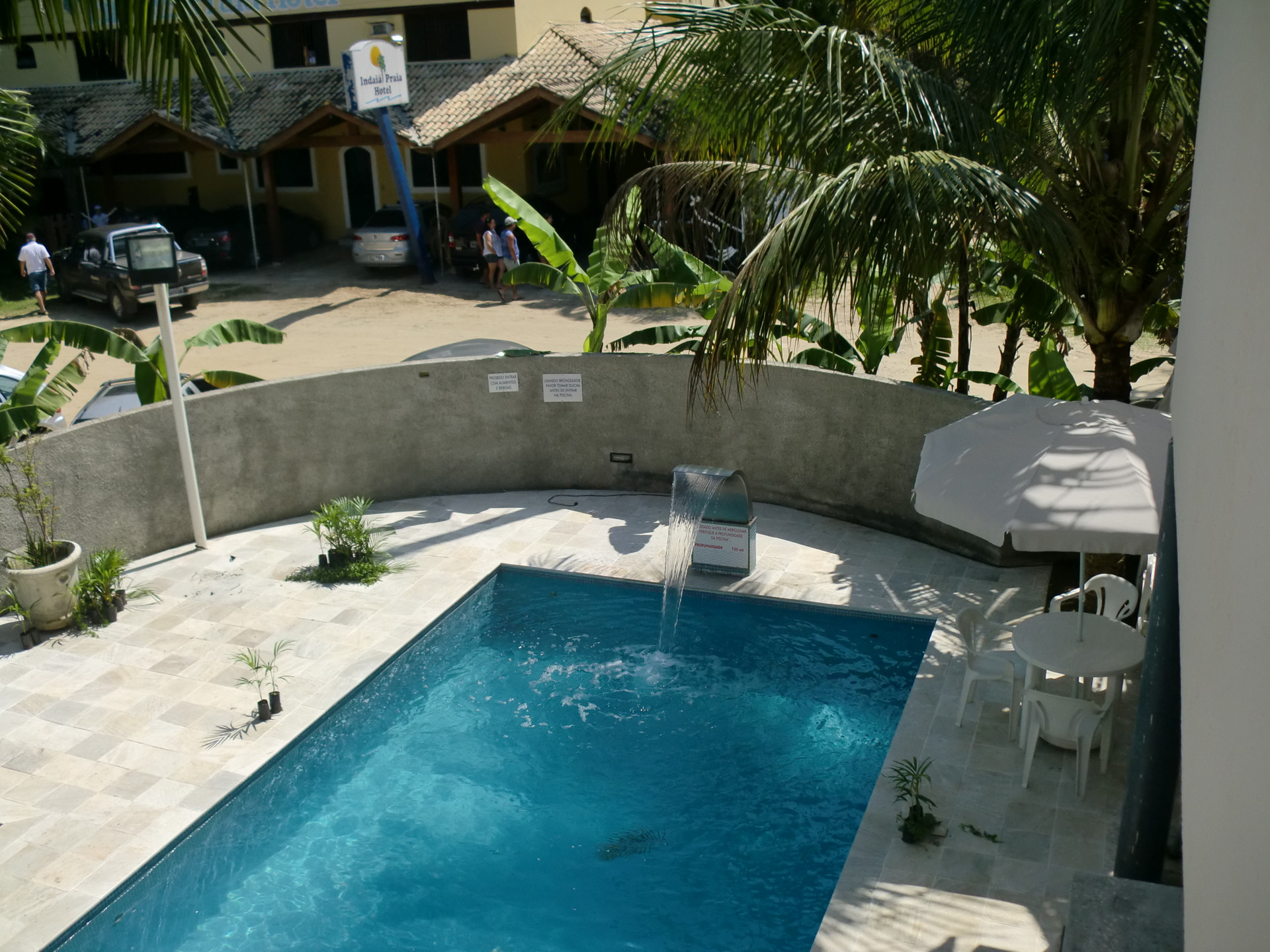 Vista Piscina Pousada Riviera Bertioga