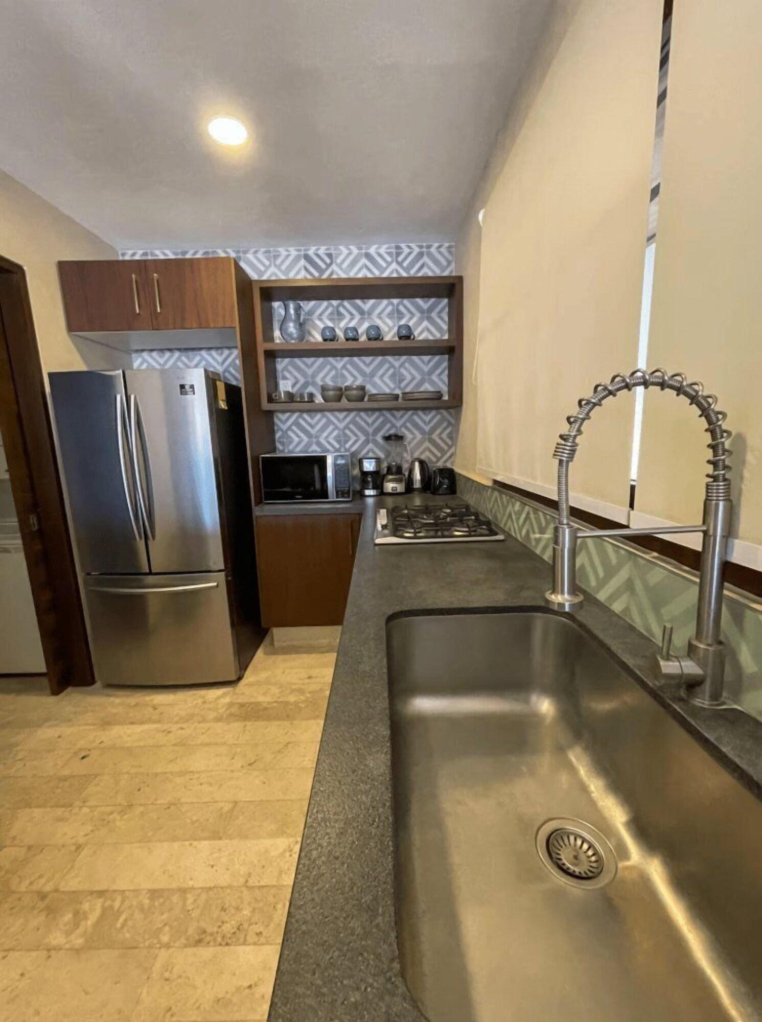 Equipamiento de Habitación El Divino with a Sea View Bucerias Nay