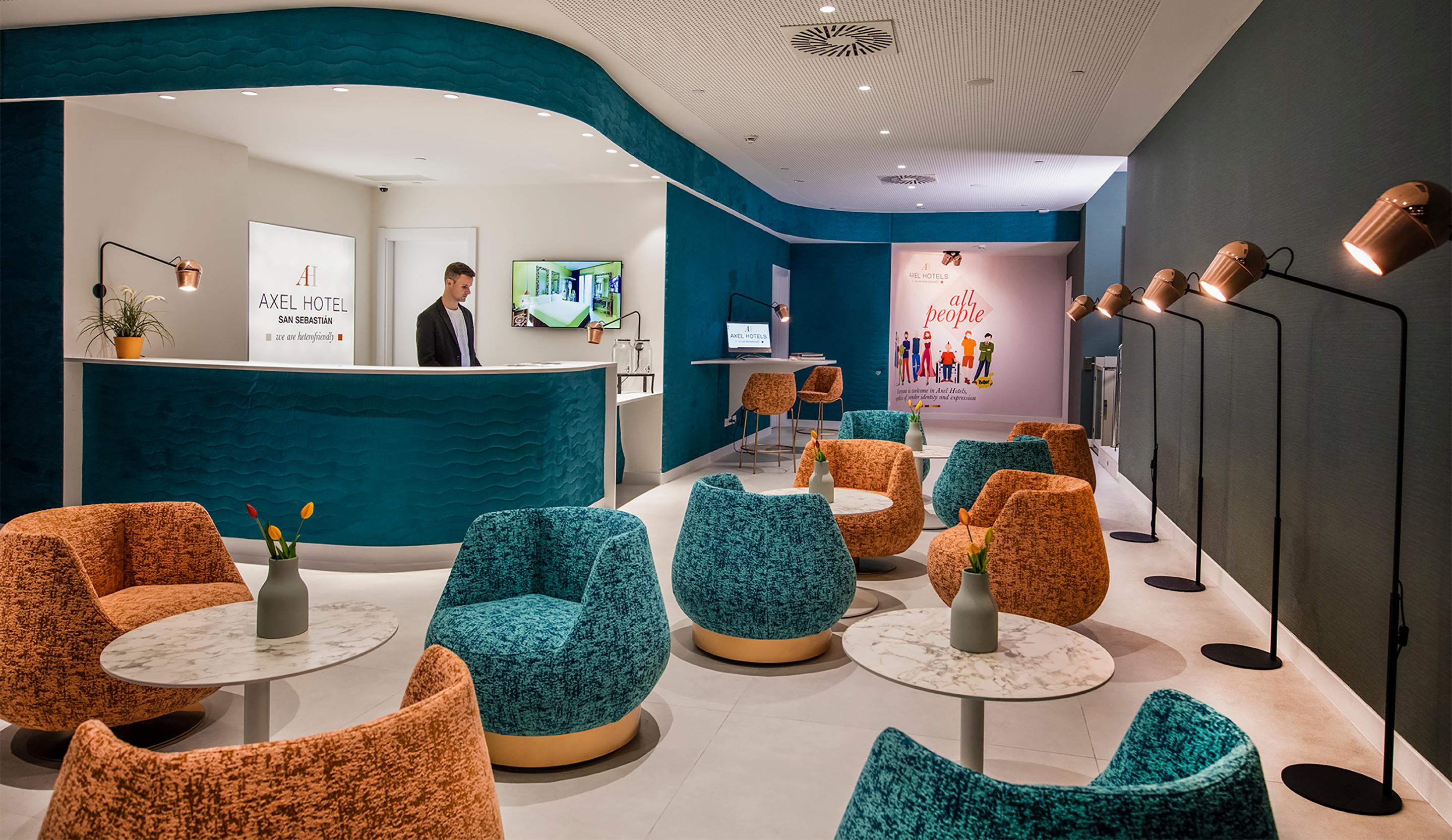 Vista Lobby Axel Hotel San Sebastián - Adults Only