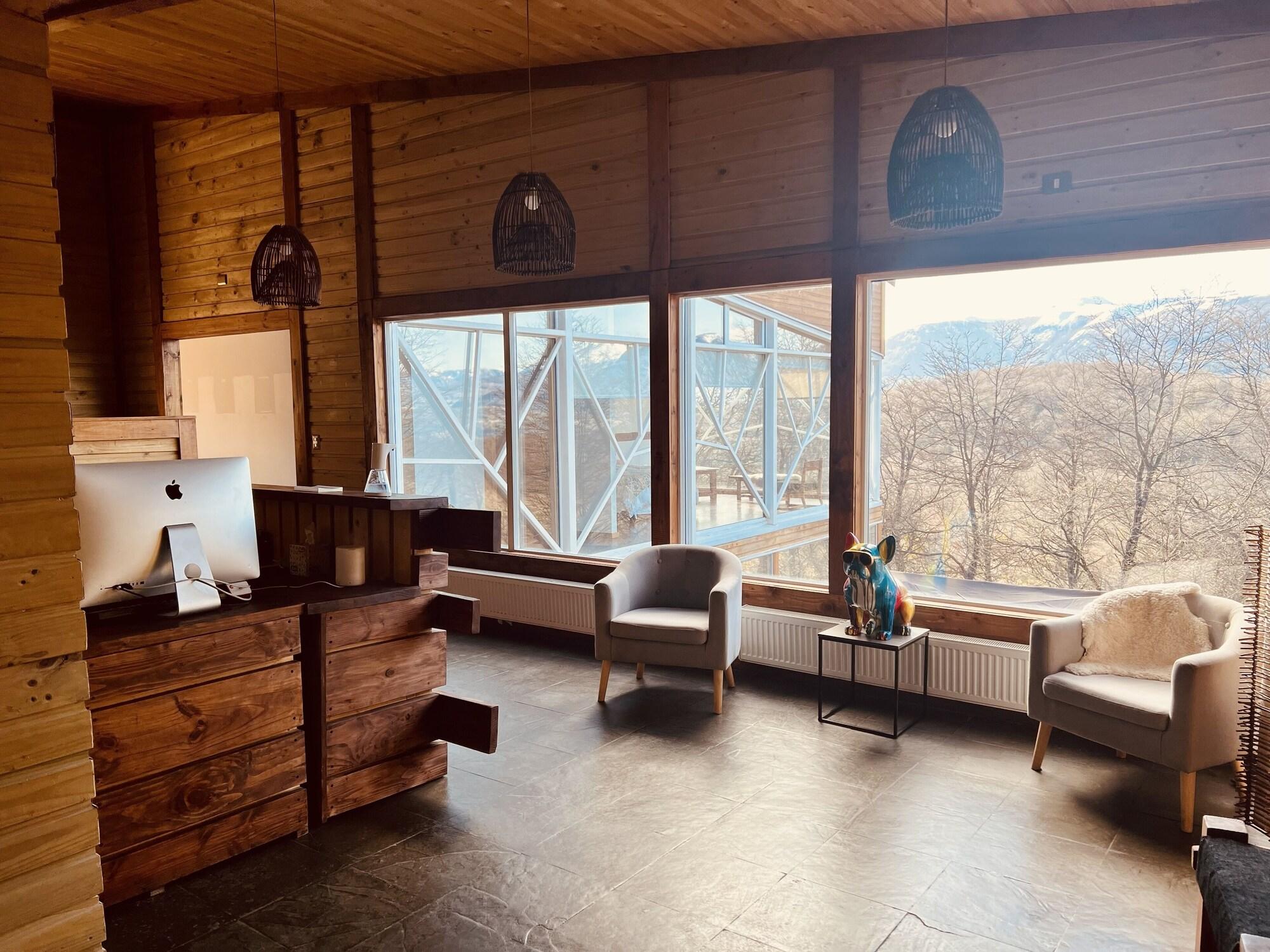 Vista Lobby Calafate Lodge Patagonia