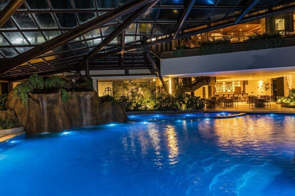 Vista da piscina Bendito Cacao Resort