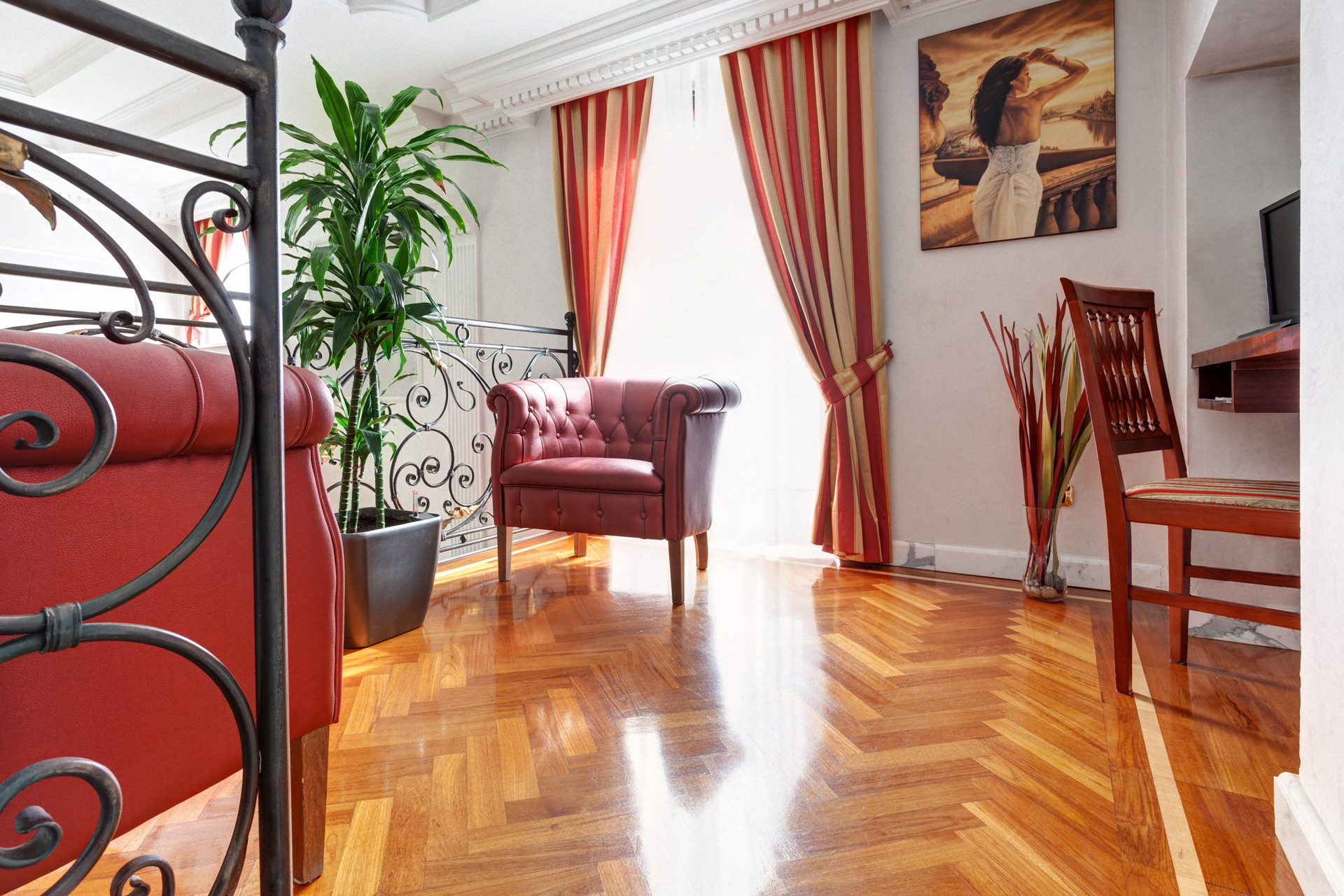 Vista Lobby Hotel Best Roma