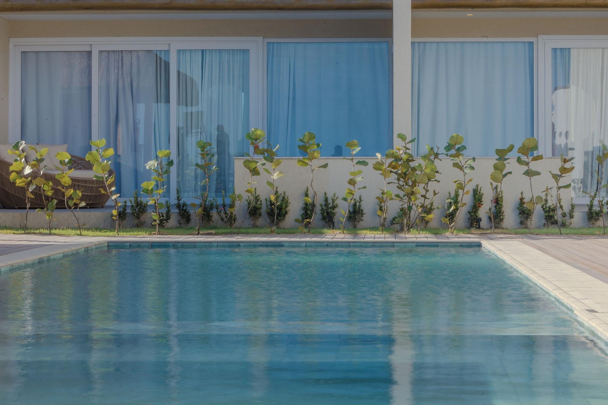 Vista Piscina Pousada Aysú