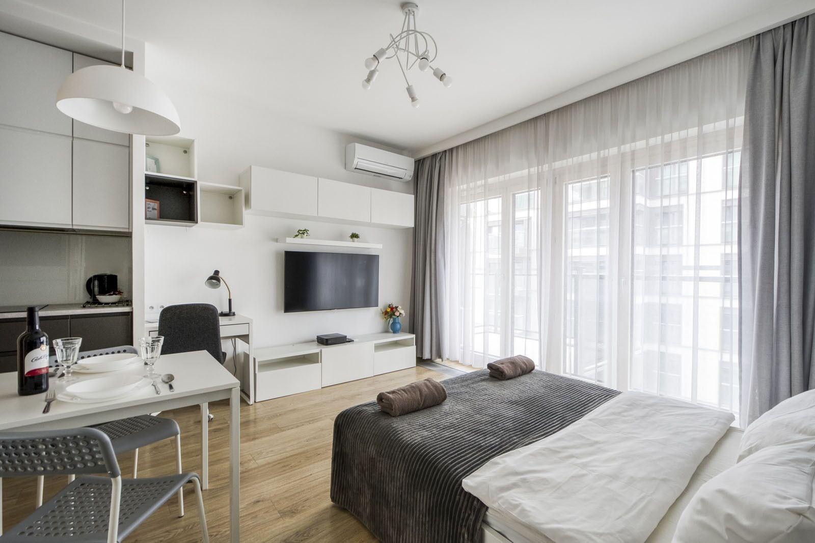 Equipamiento de Habitación Warsaw Night Apartments MennicaResidence